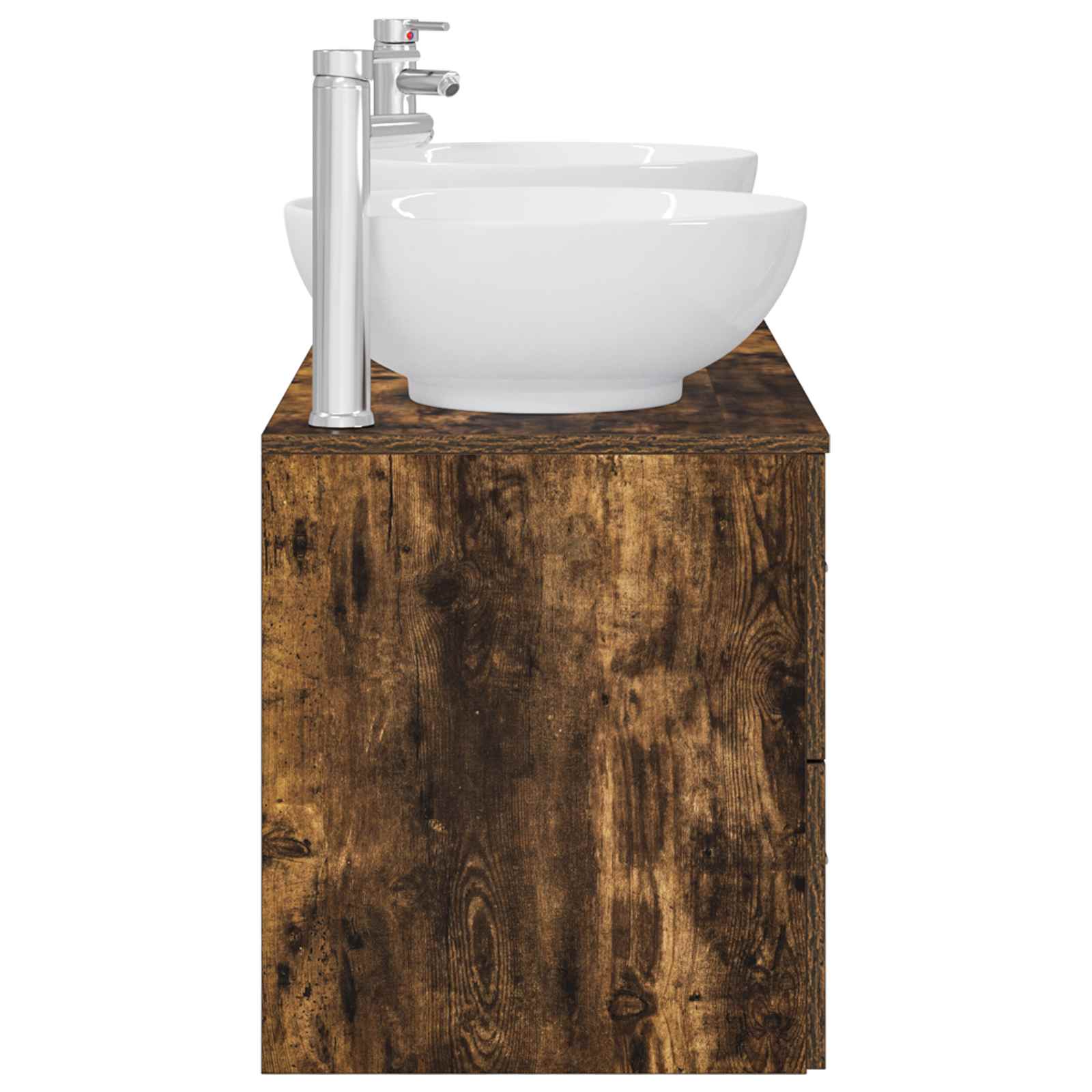 Ensemble de mobilier de salle de bain 3 pc Chêne fumé