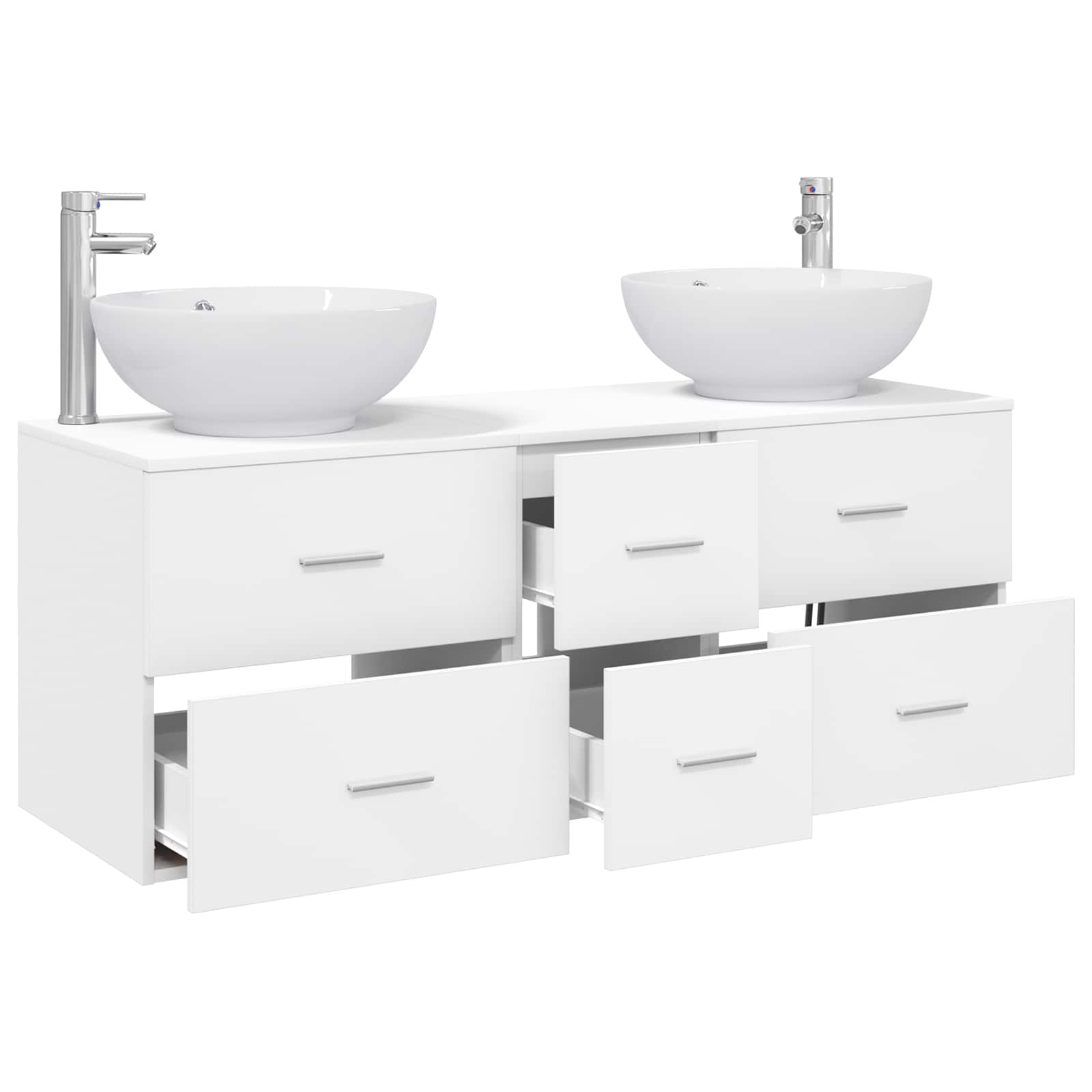 Ensemble de mobilier de salle de bain 3 pc Blanc