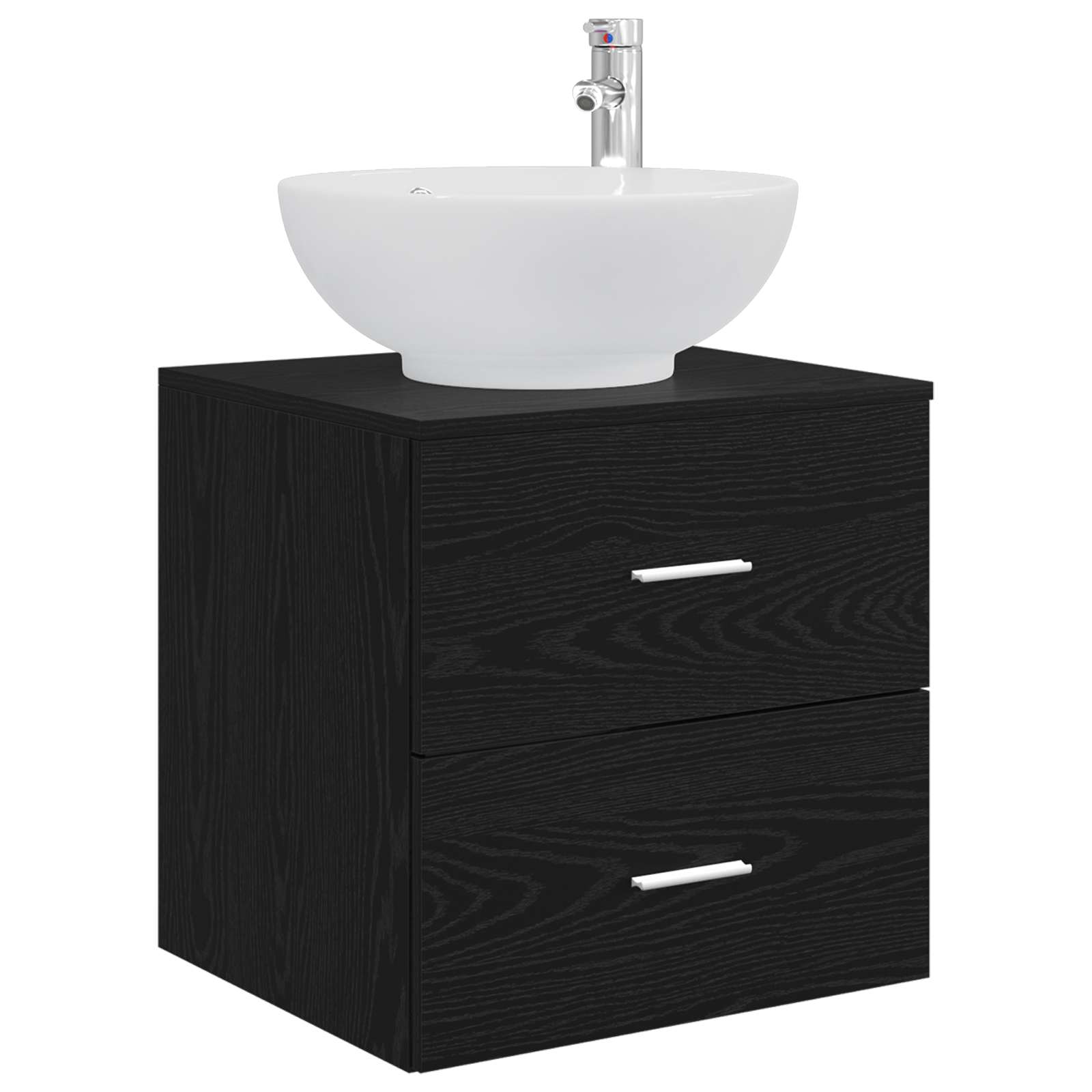 Ensemble de mobilier de salle de bain 3 pc Noir