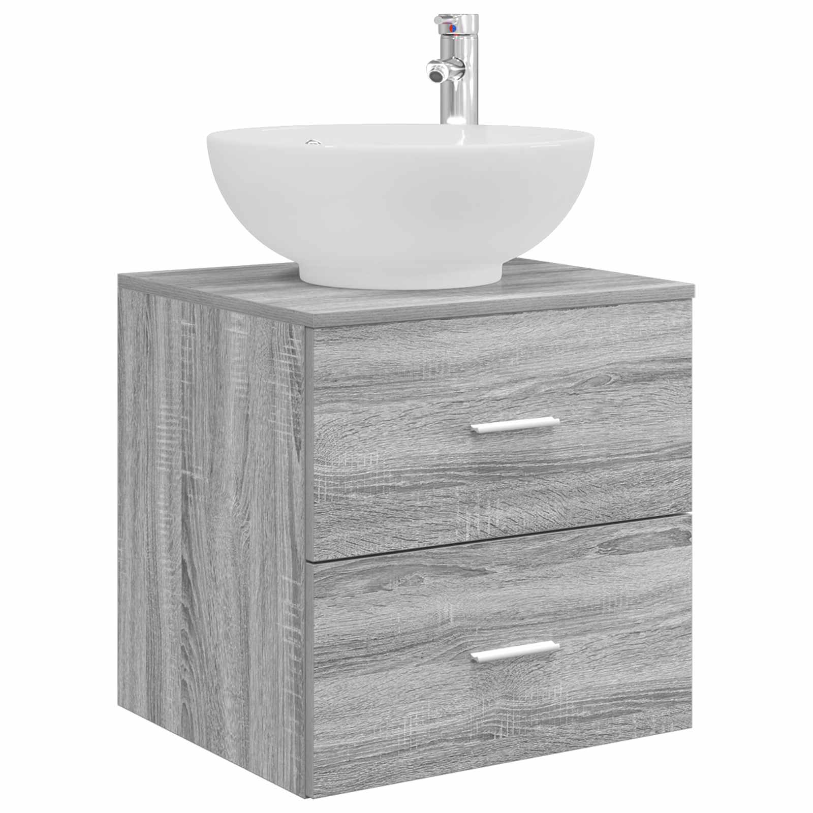Ensemble de mobilier de salle de bain 3 pc Sonoma gris