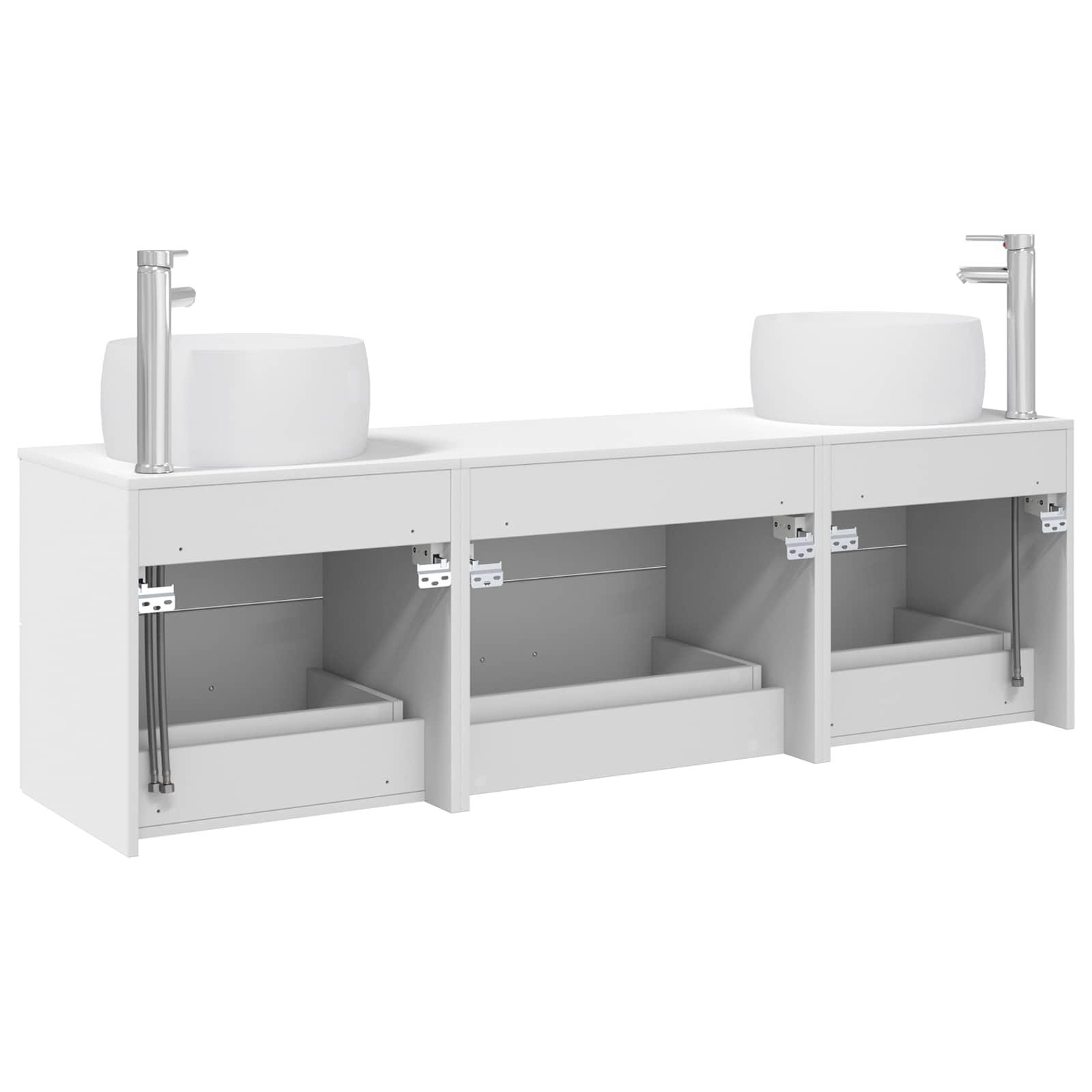 Ensemble de mobilier de salle de bain 3 pc Blanc