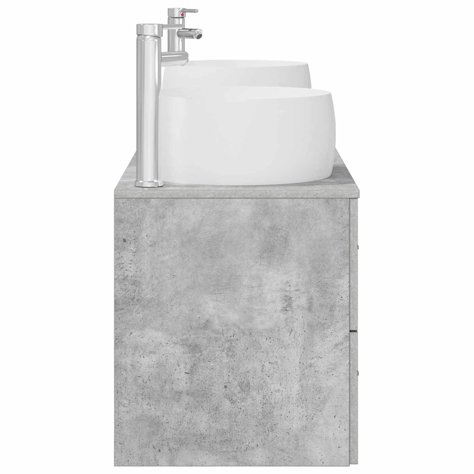 Ensemble de mobilier de salle de bain 3 pc Gris béton