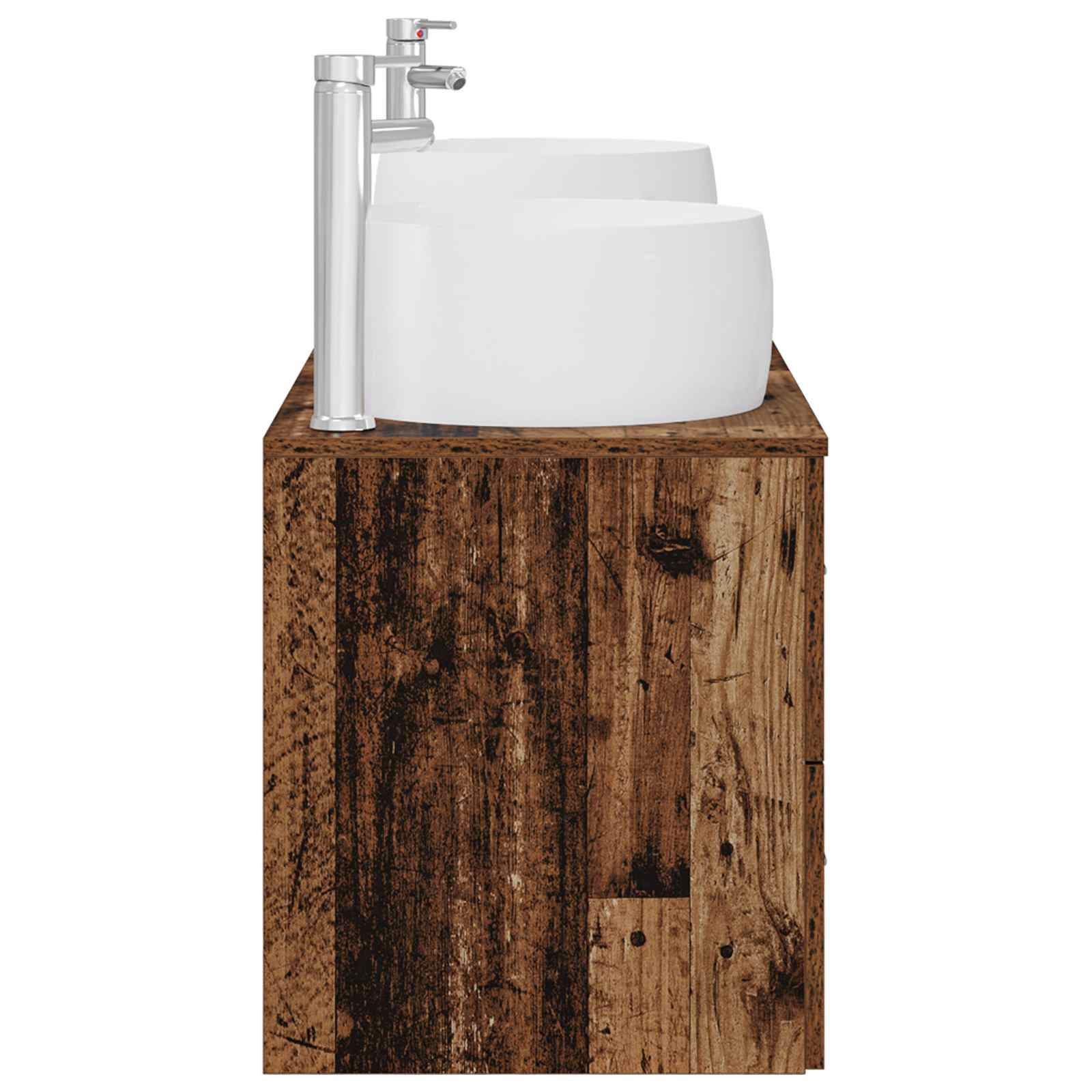 Ensemble de mobilier de salle de bain 3 pc Bois ancien