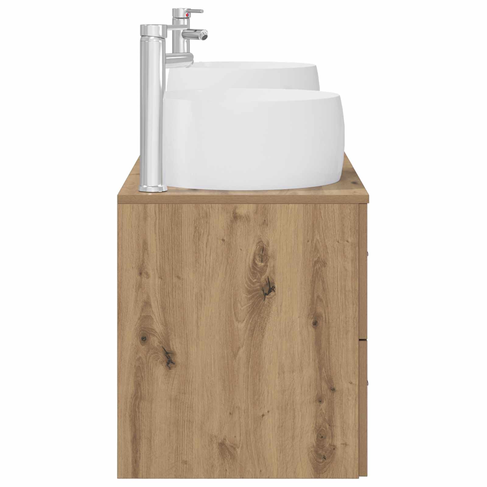 Ensemble de mobilier de salle de bain 3 pc Chêne artisanal