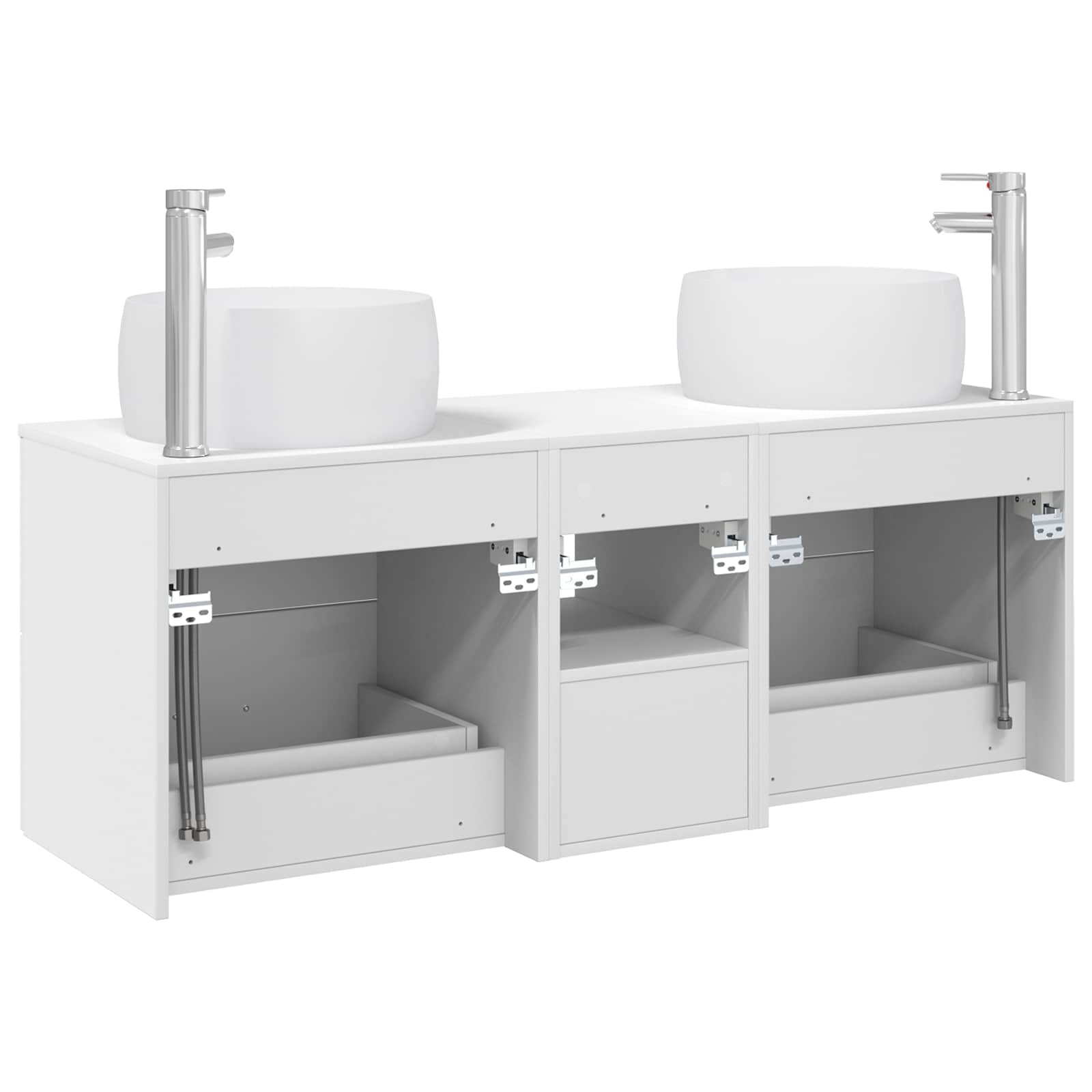 Ensemble de mobilier de salle de bain 3 pc Blanc
