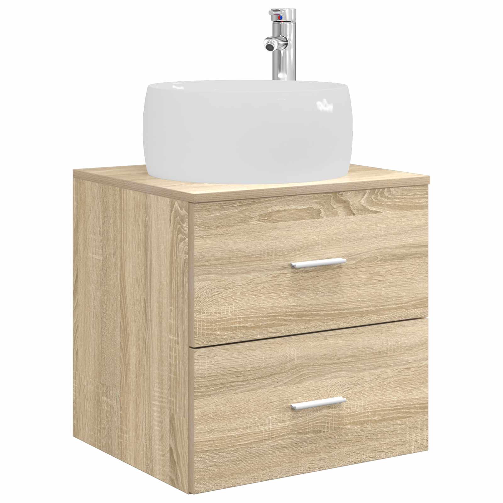 Ensemble de mobilier de salle de bain 3 pc Chêne Sonoma