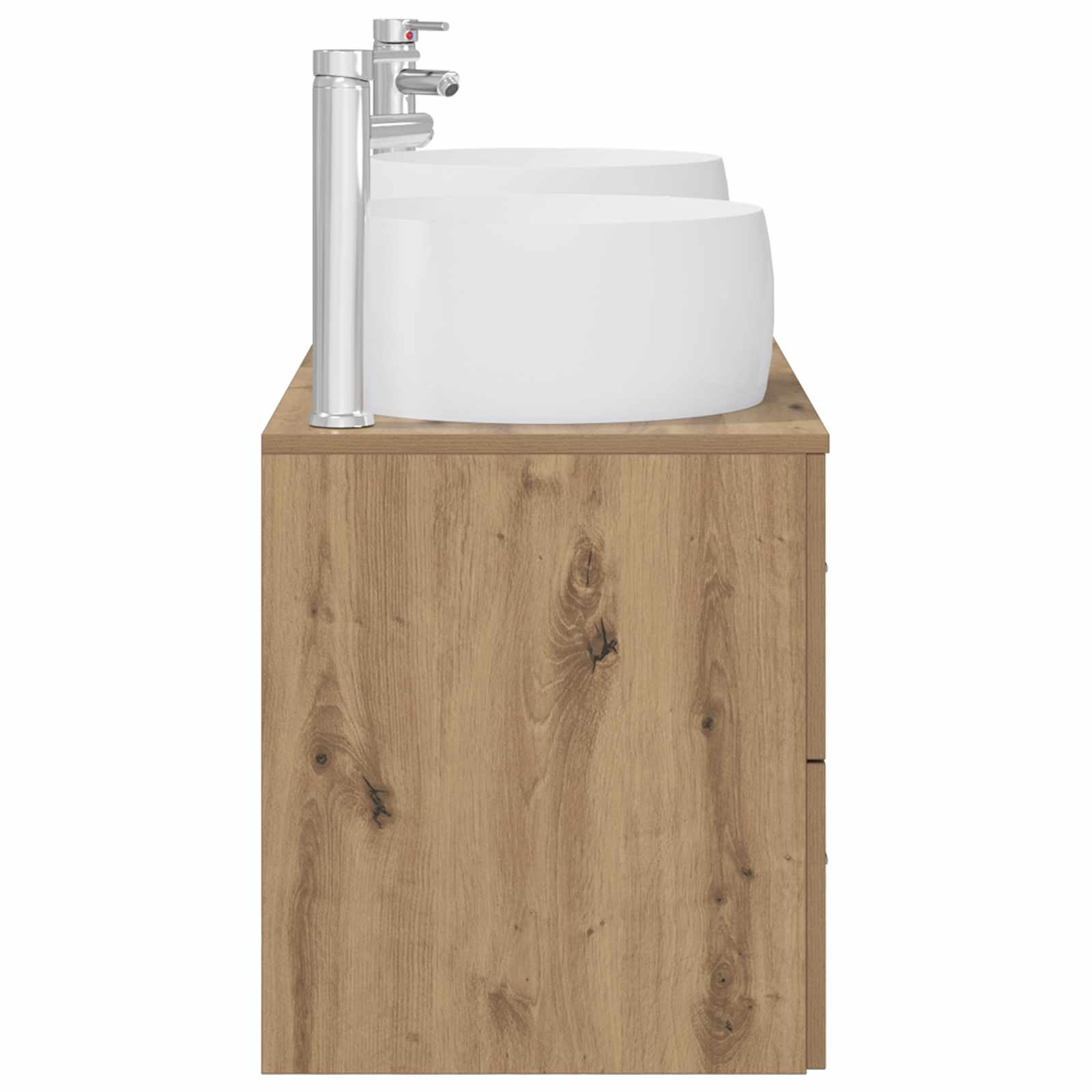 Ensemble de mobilier de salle de bain 3 pc Chêne artisanal