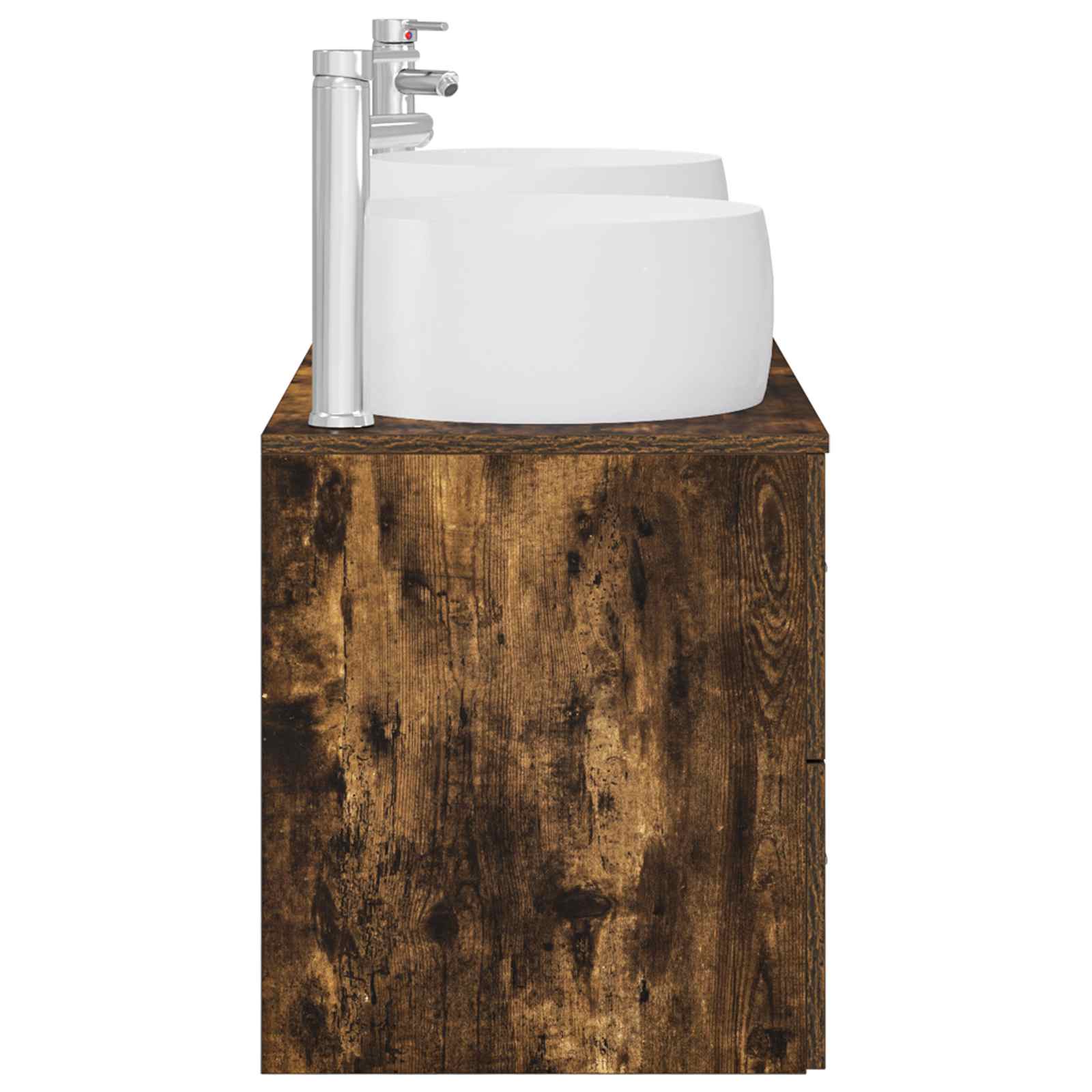 Ensemble de mobilier de salle de bain 3 pc Chêne fumé