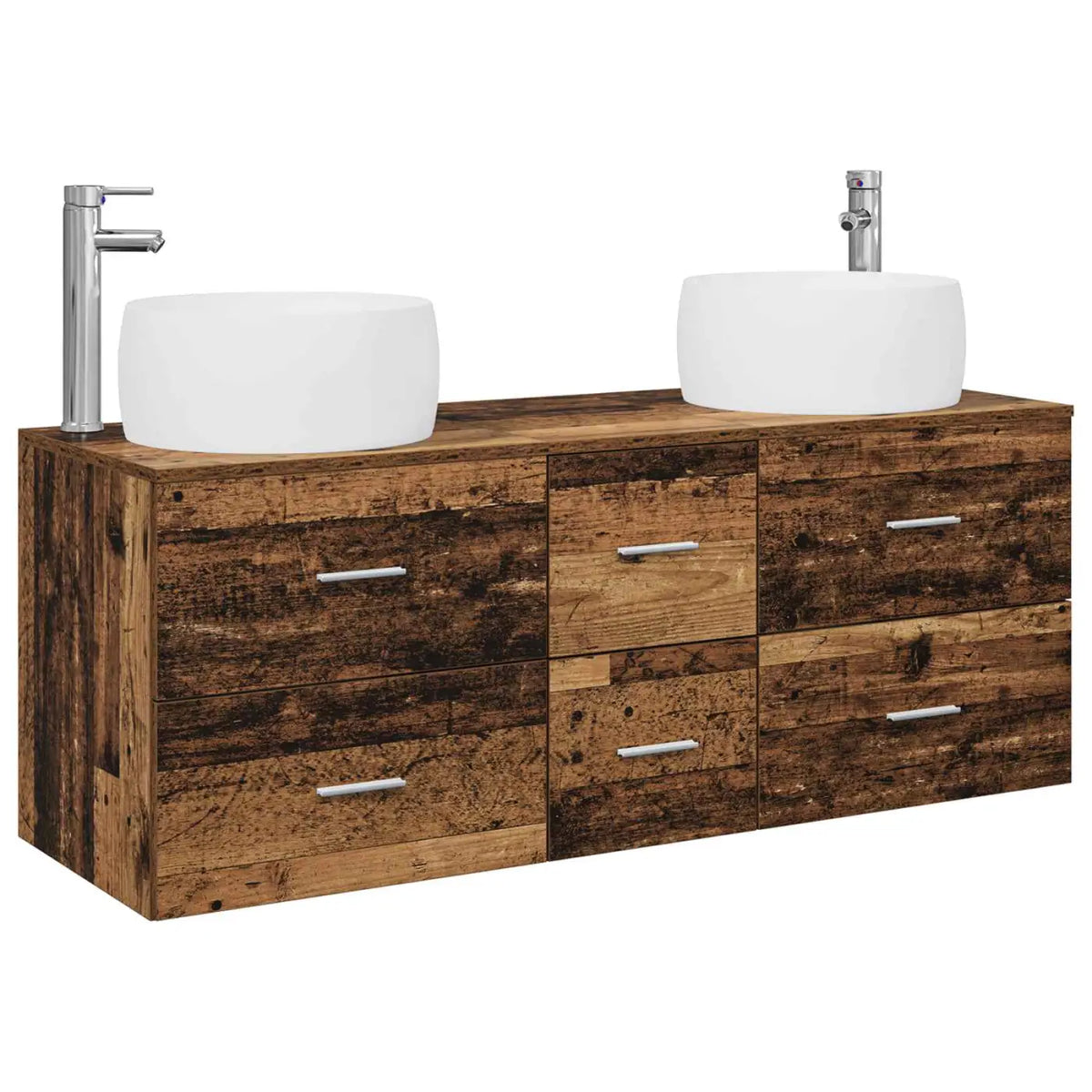 Ensemble de mobilier de salle de bain 3 pc Bois ancien - XIOS