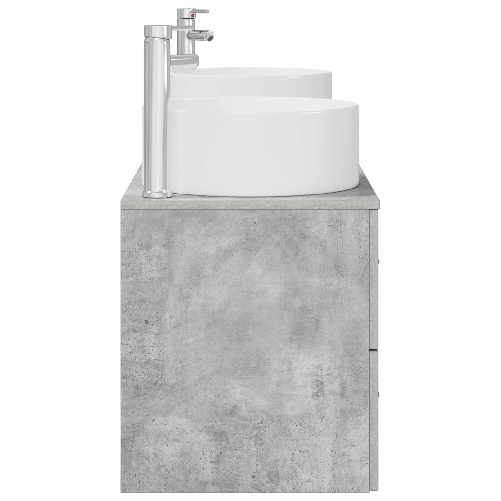 Ensemble de mobilier de salle de bain 3 pc Gris béton