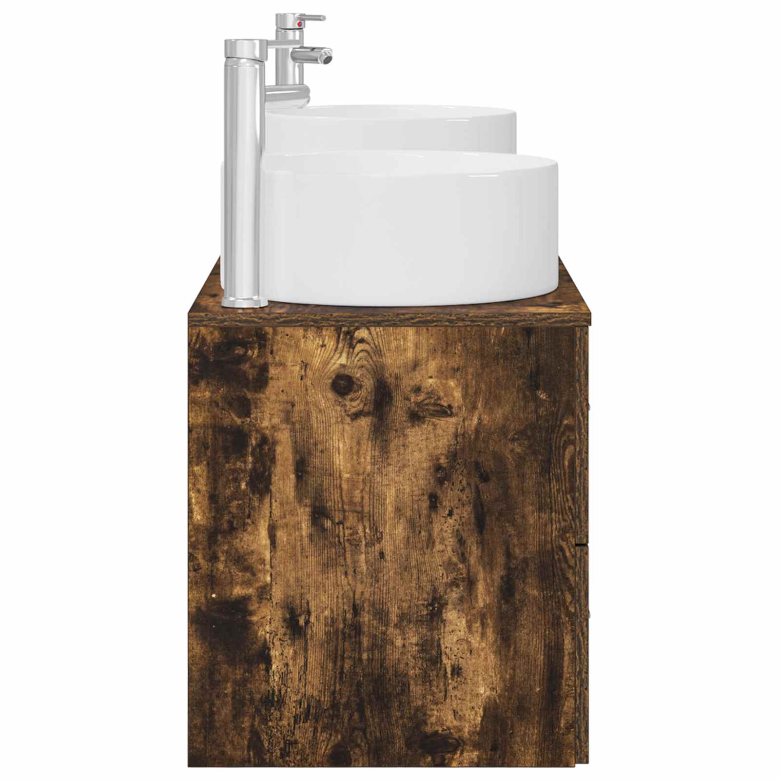 Ensemble de mobilier de salle de bain 3 pc Chêne fumé