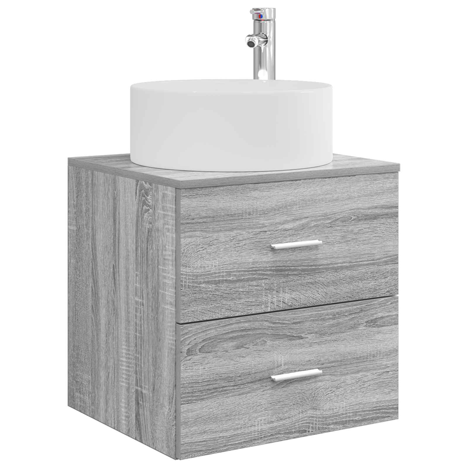 Ensemble de mobilier de salle de bain 3 pc Sonoma gris