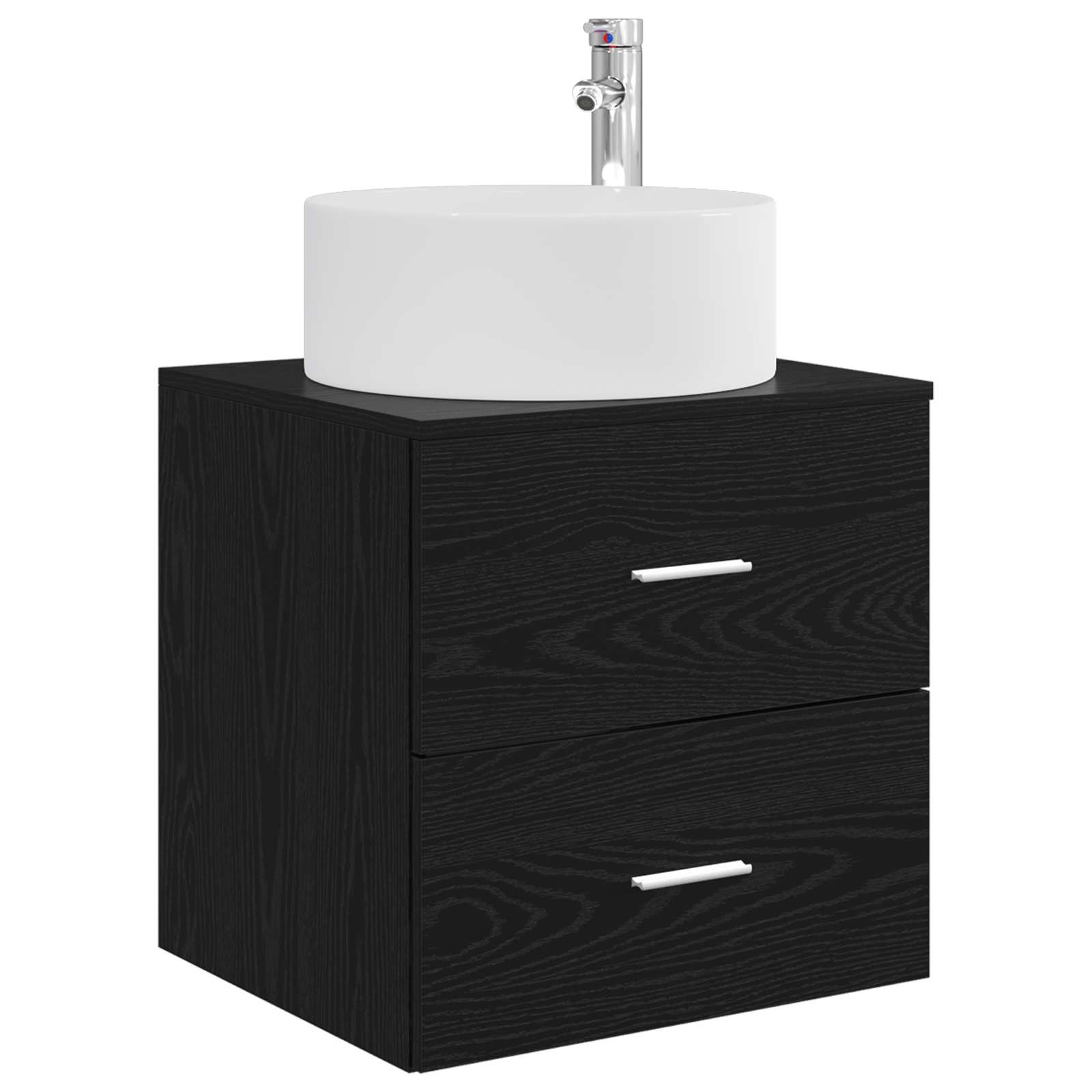 Ensemble de mobilier de salle de bain 3 pc Noir
