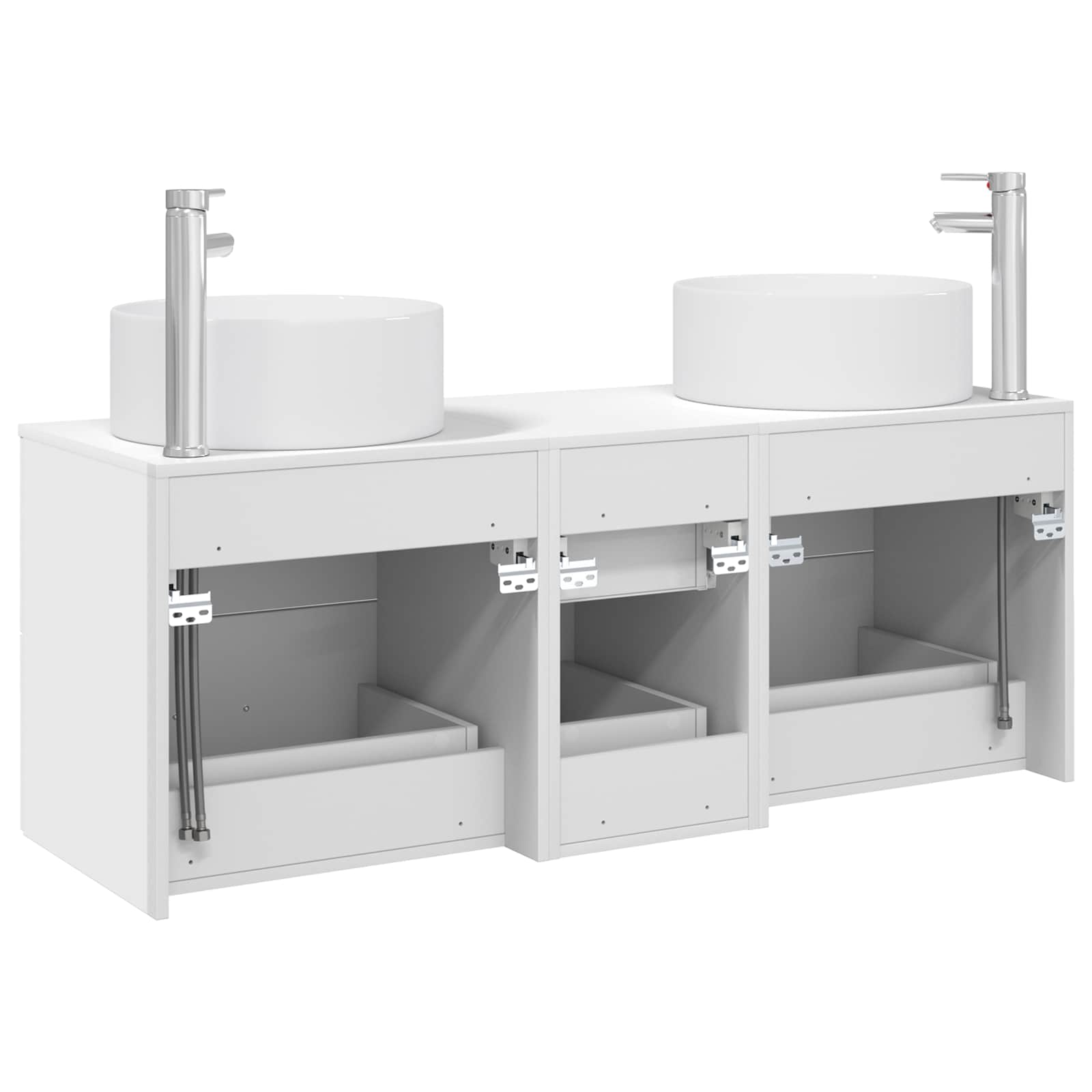 Ensemble de mobilier de salle de bain 3 pc Blanc