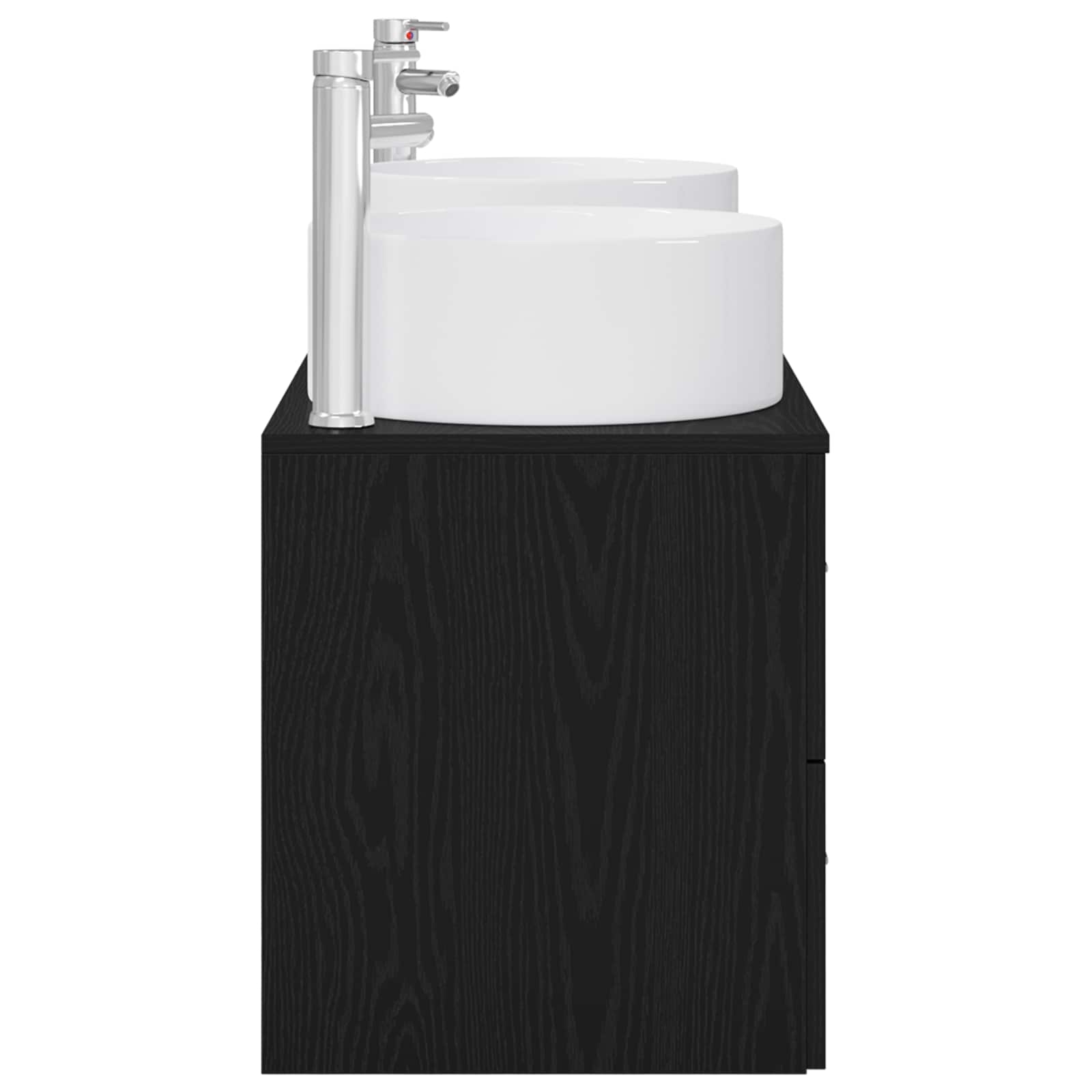 Ensemble de mobilier de salle de bain 3 pc Noir