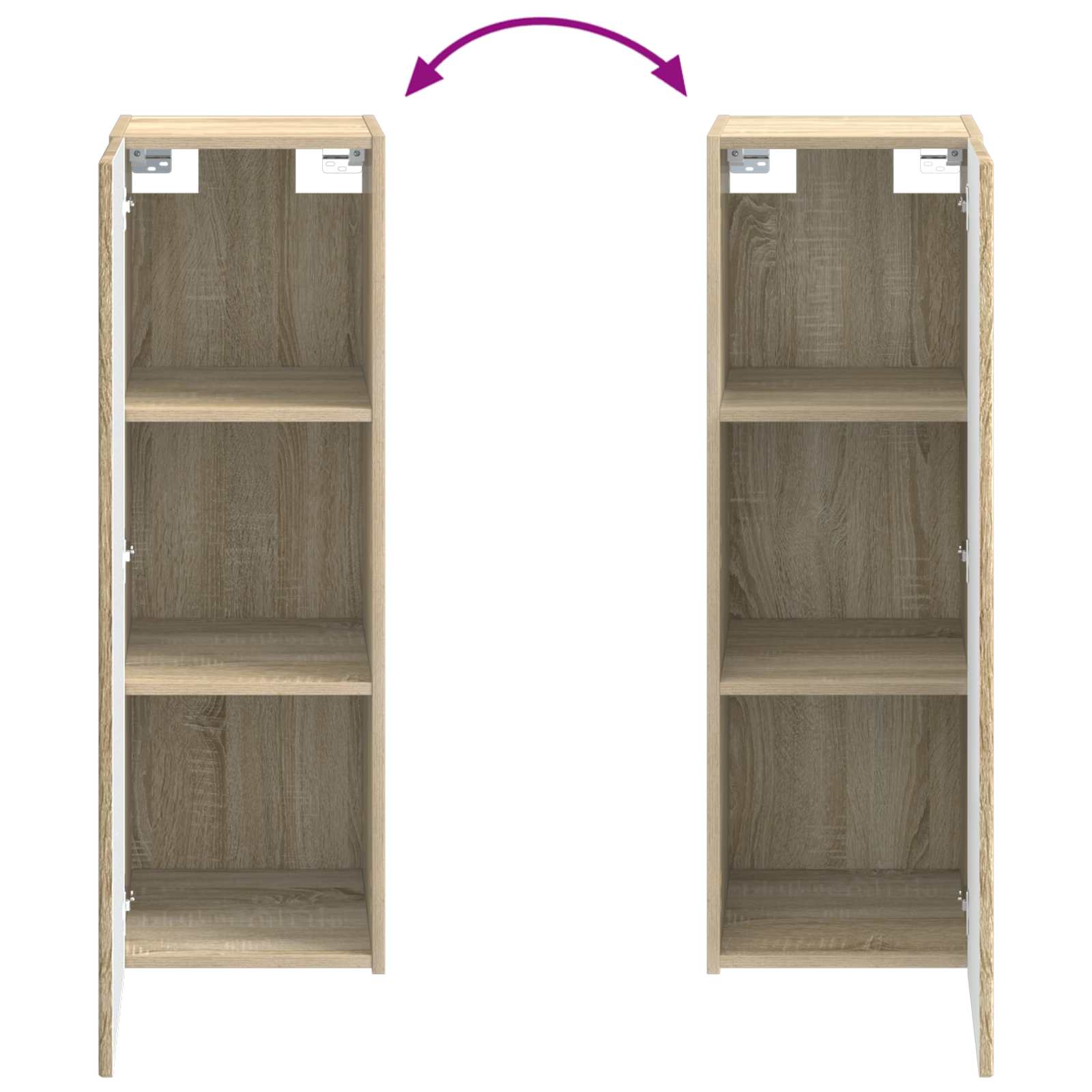 Ensemble de mobilier de salle de bain 5 pc Chêne Sonoma