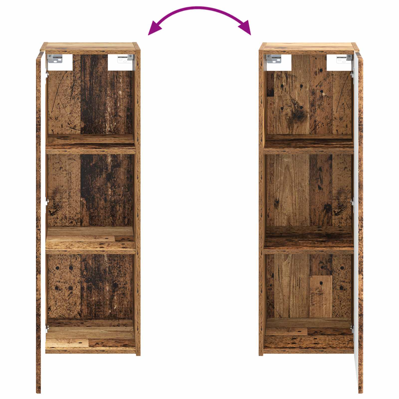Ensemble de mobilier de salle de bain 5 pc Bois ancien