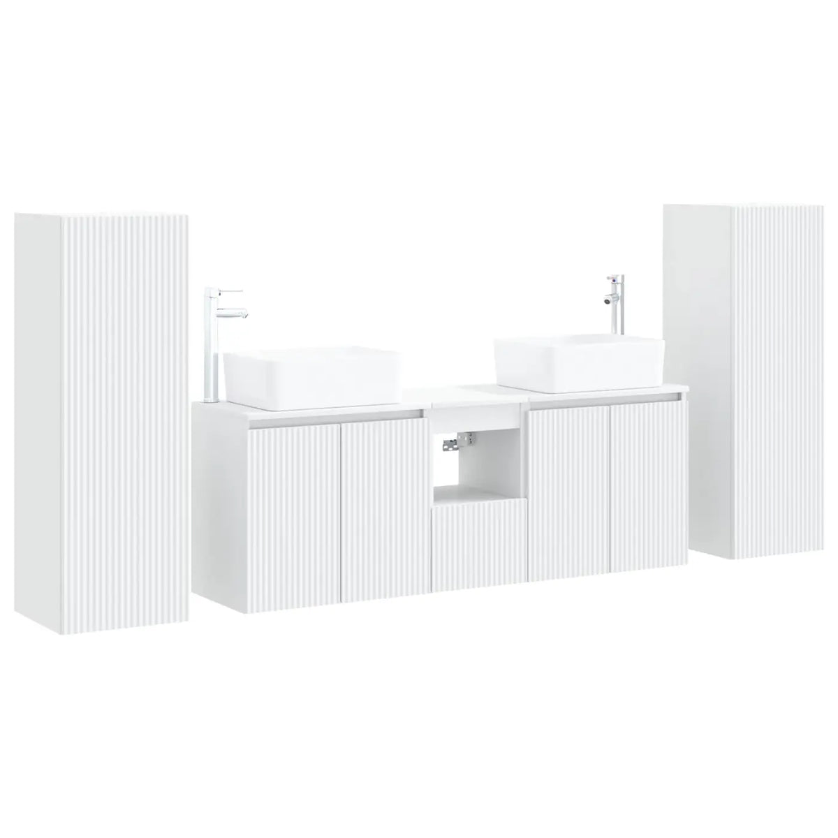 Ensemble de mobilier de salle de bain 5 pc Blanc - XIOS