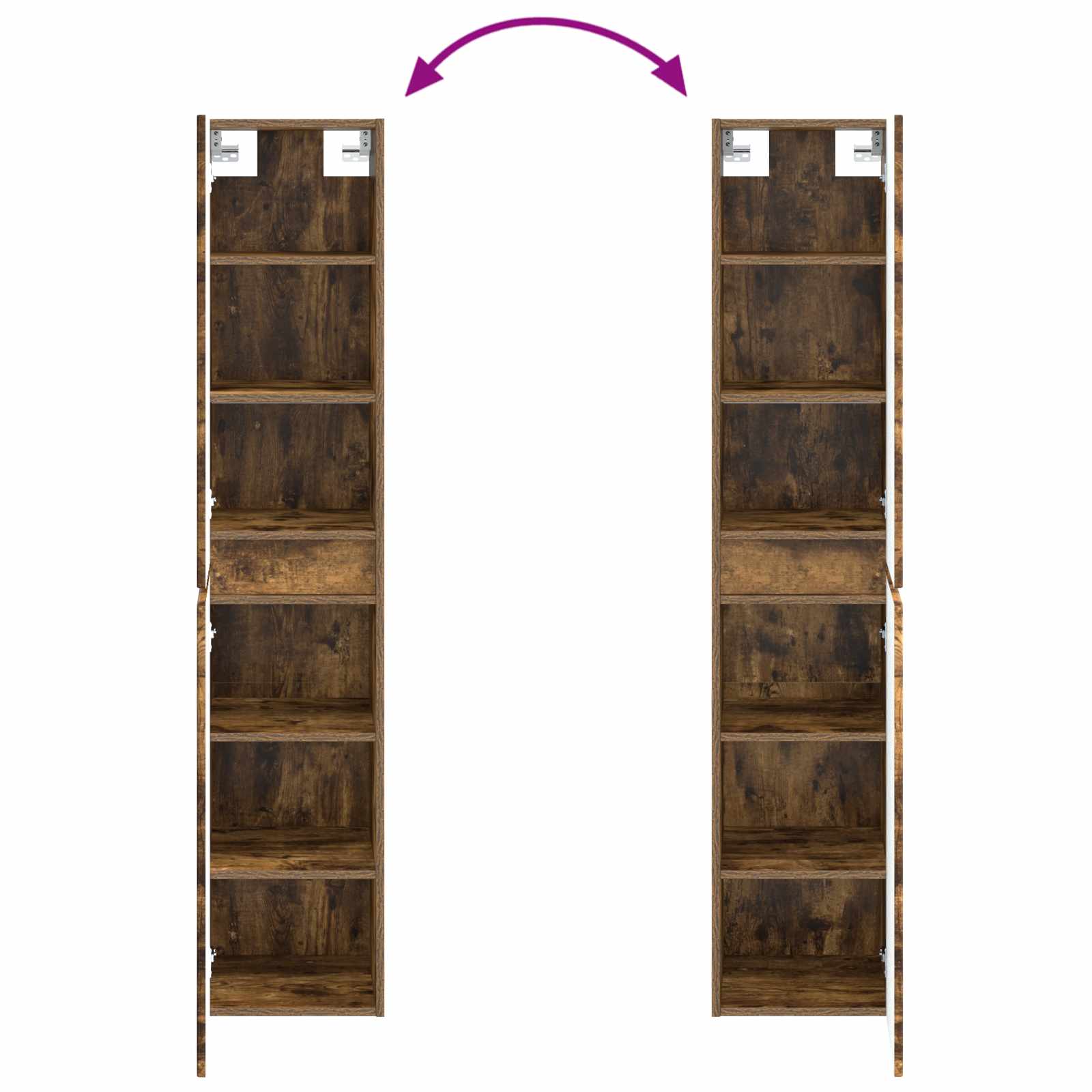Ensemble de mobilier de salle de bain 3 pc Chêne fumé