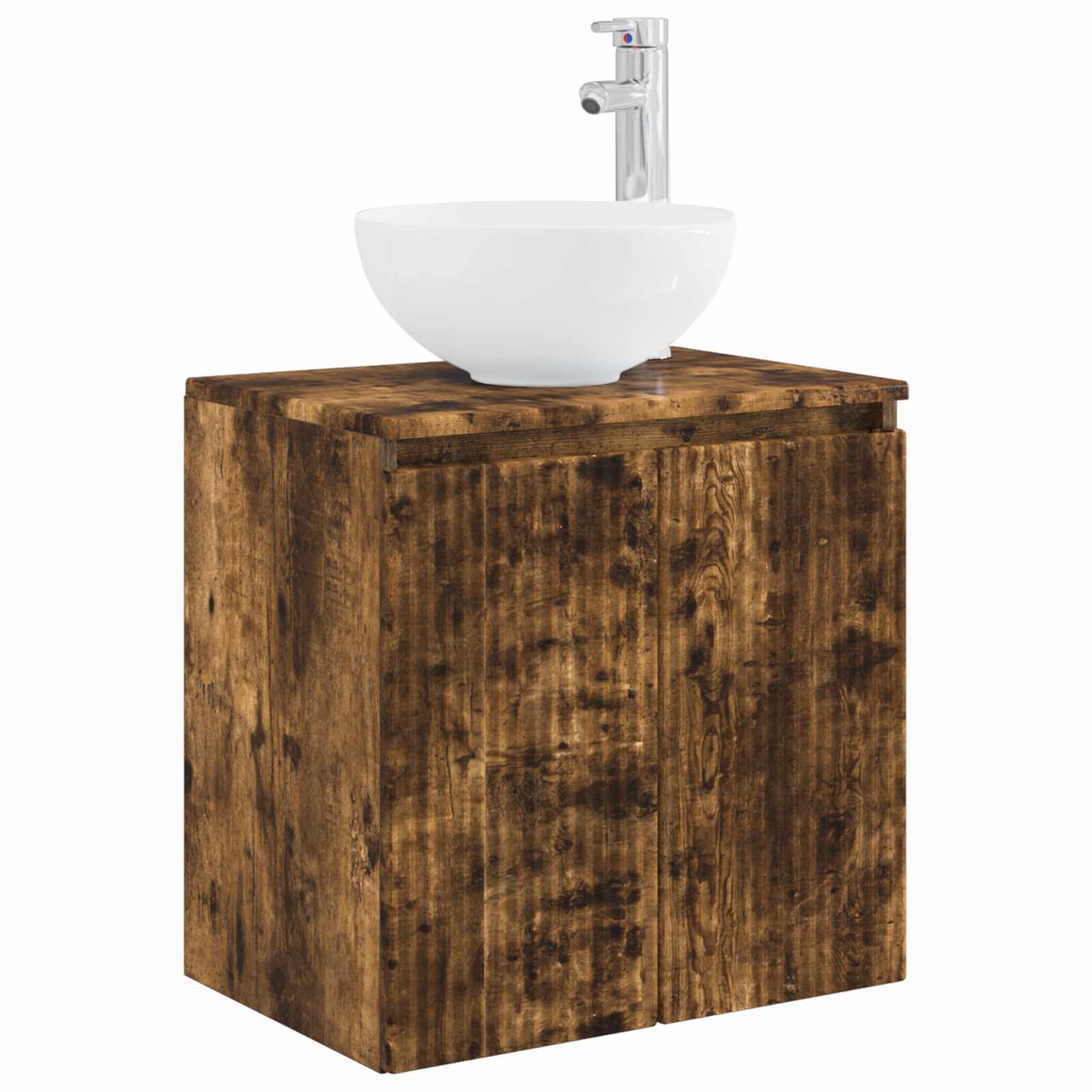 Ensemble de mobilier de salle de bain 3 pc Chêne fumé