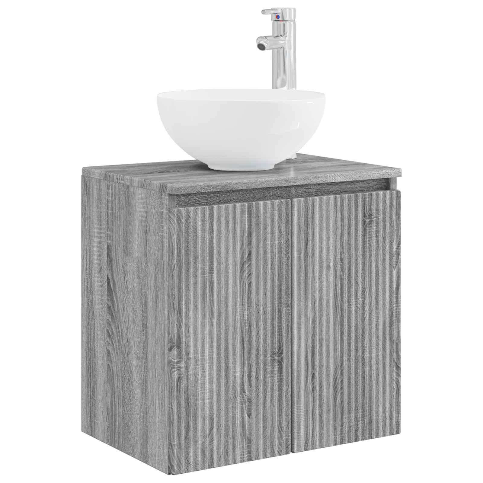 Ensemble de mobilier de salle de bain 3 pc Sonoma gris