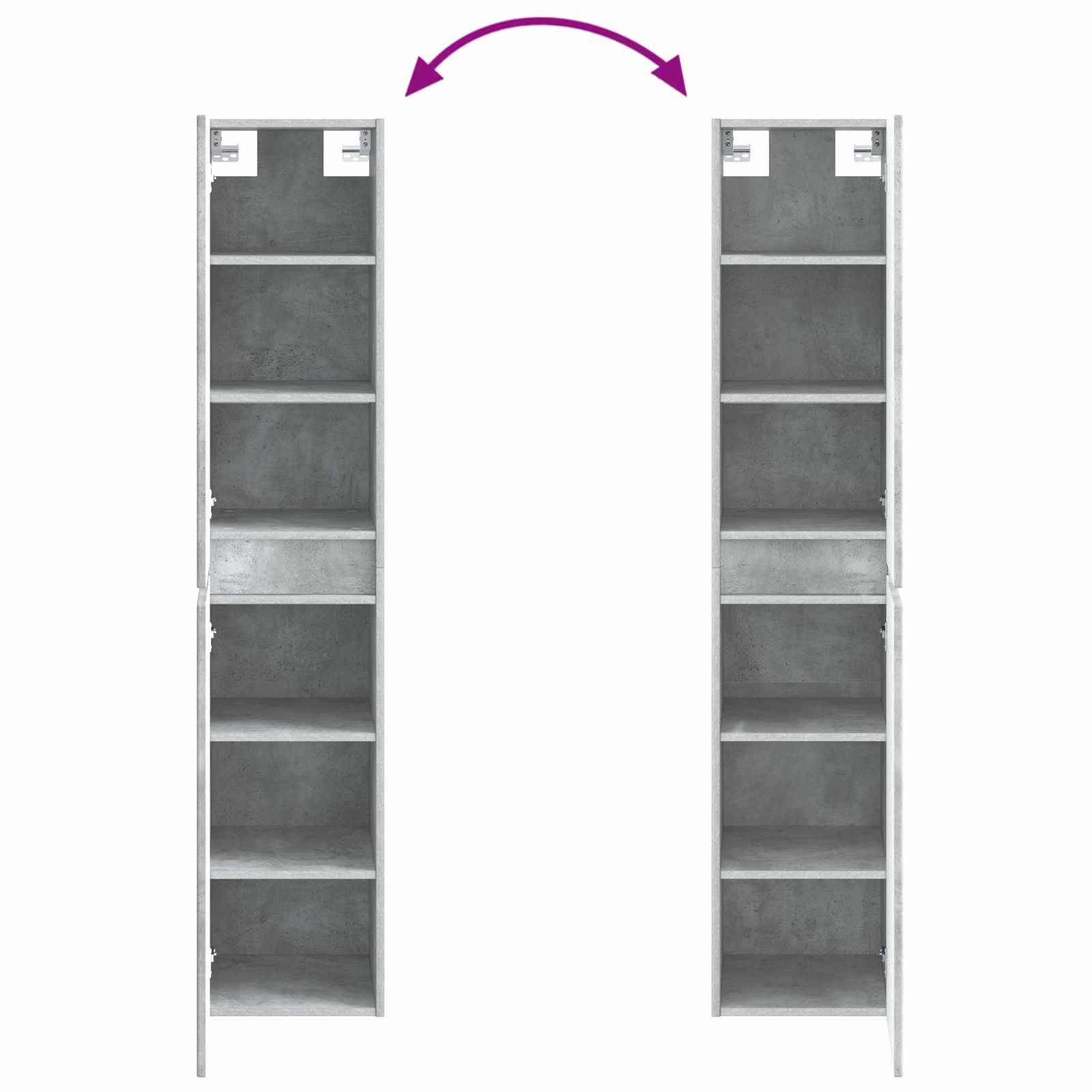 Ensemble de mobilier de salle de bain 3 pc Gris béton