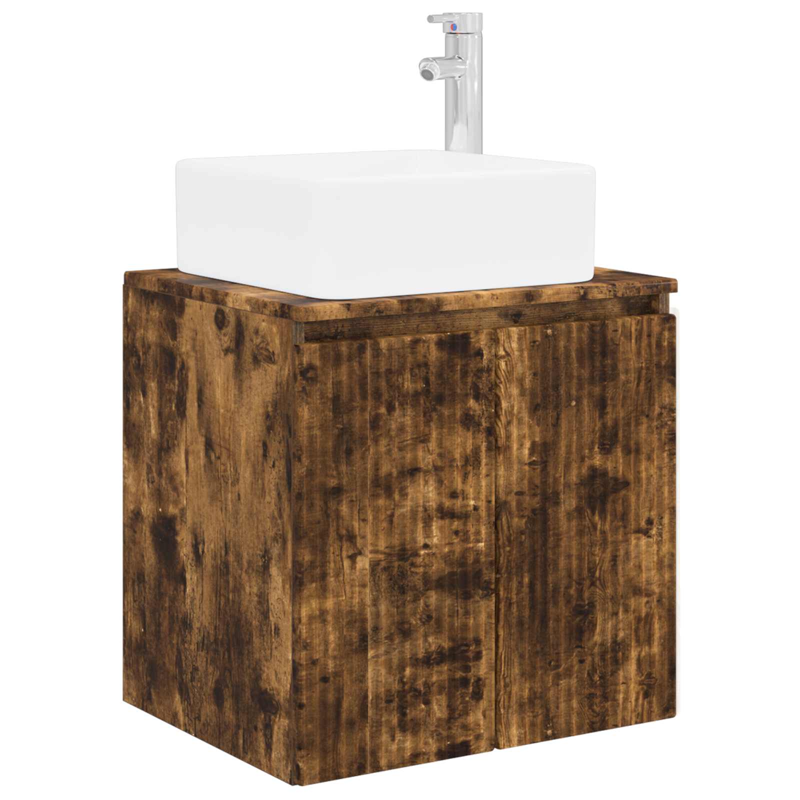 Ensemble de mobilier de salle de bain 3 pc Chêne fumé