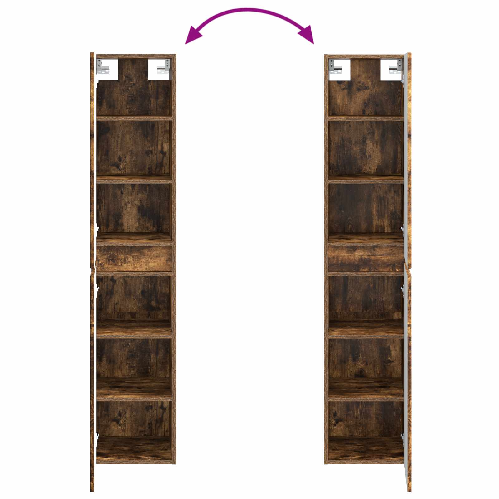 Ensemble de mobilier de salle de bain 3 pc Chêne fumé