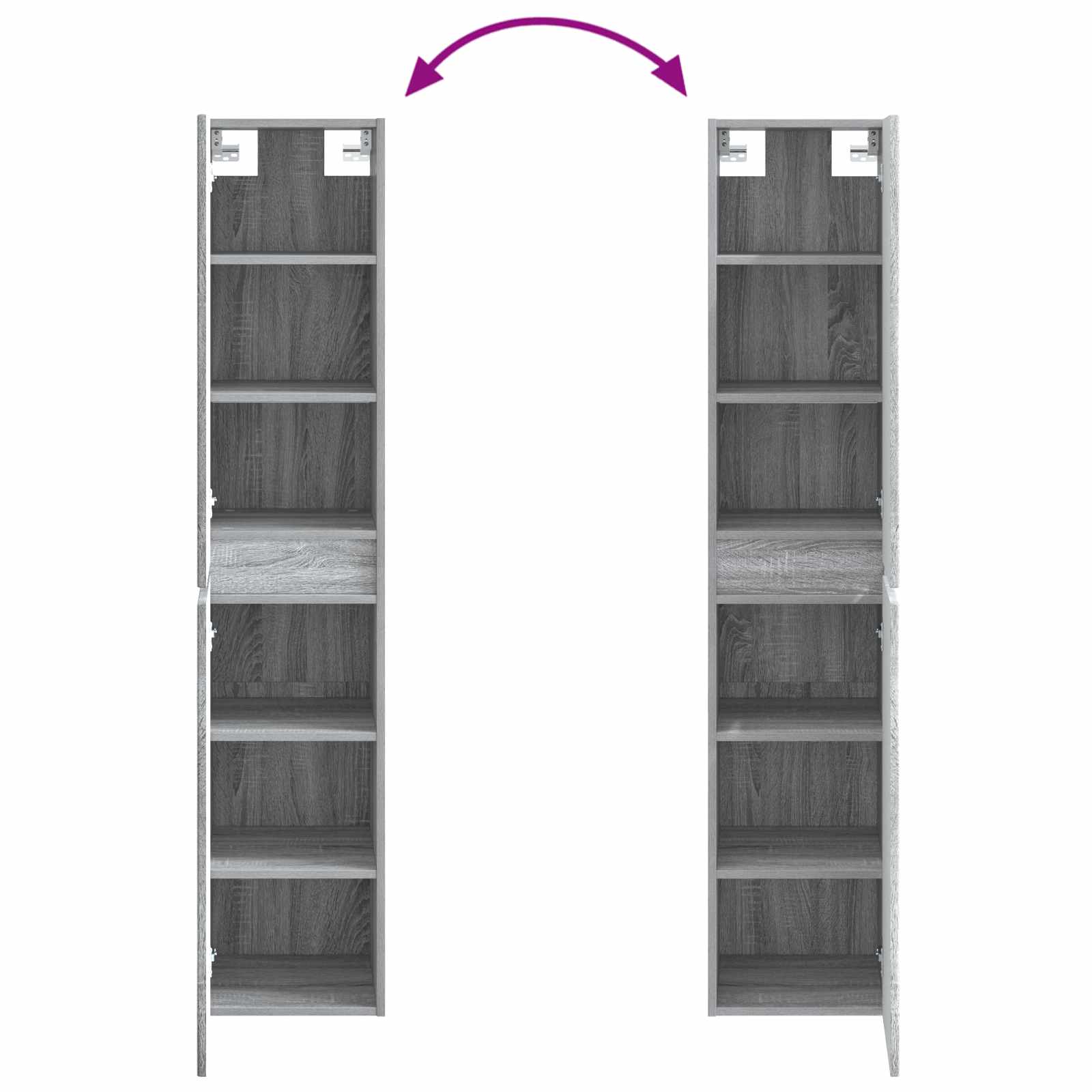 Ensemble de mobilier de salle de bain 3 pc Sonoma gris