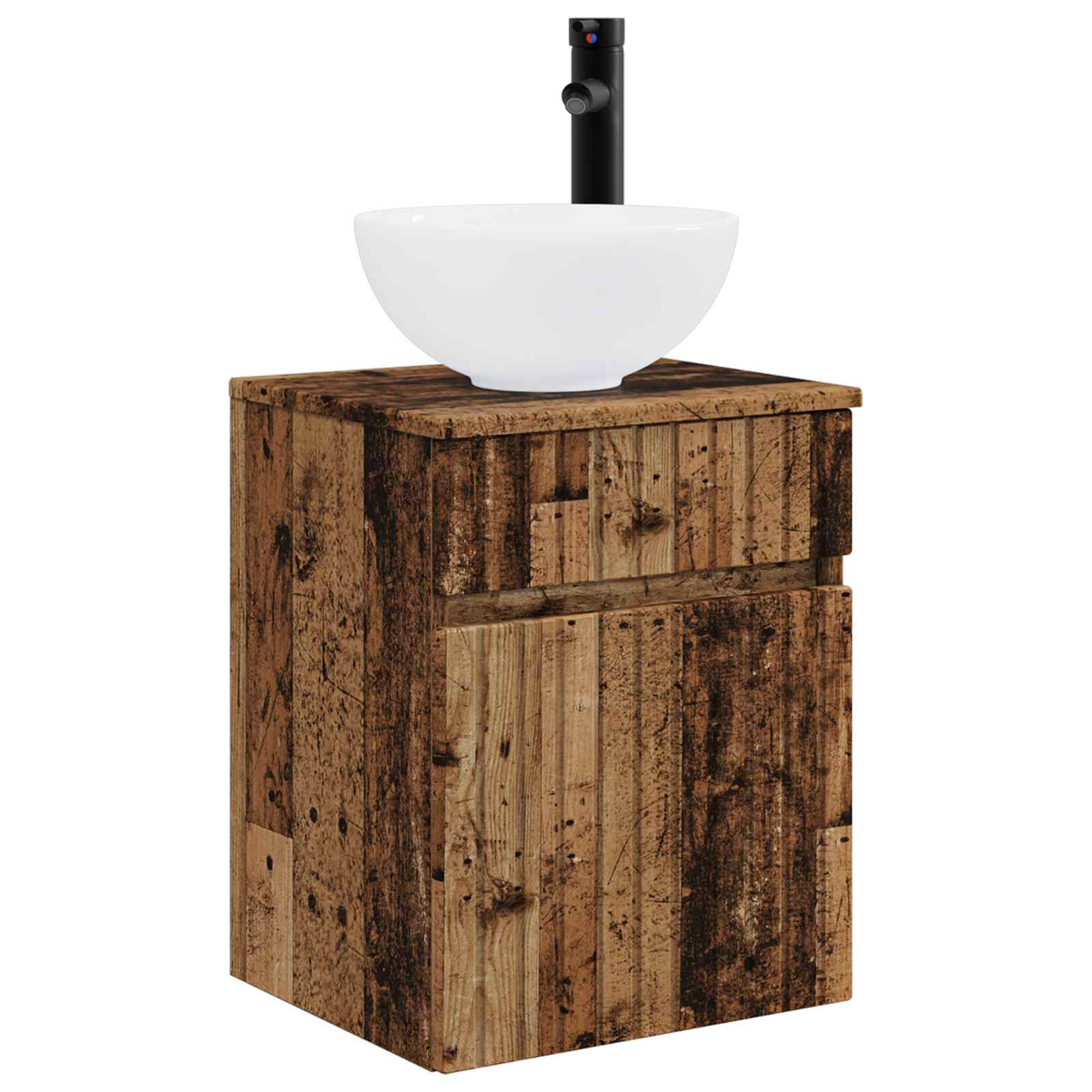 Ensemble de mobilier de salle de bain 3 pc Bois ancien