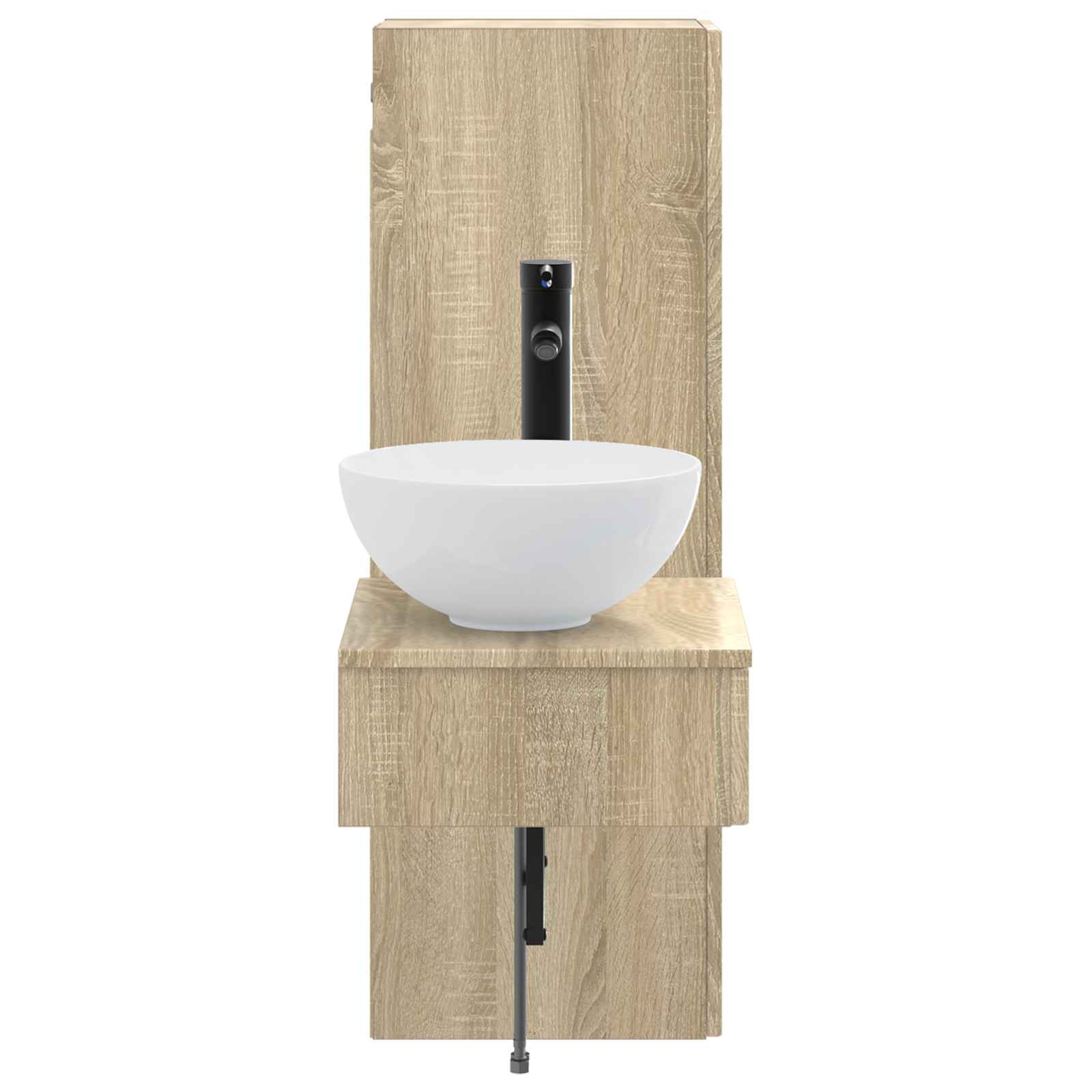 Ensemble de mobilier de salle de bain 2 pc Chêne Sonoma