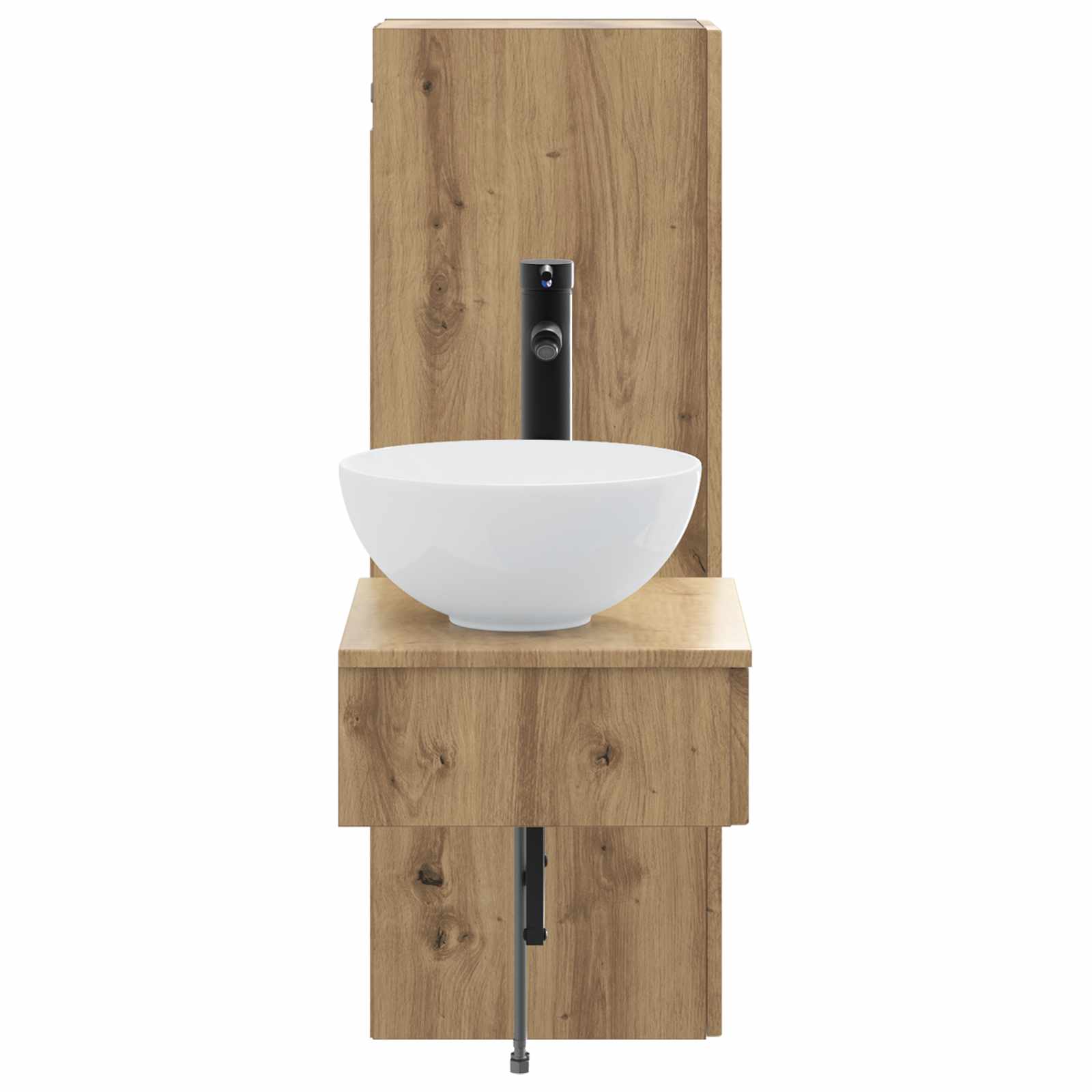 Ensemble de mobilier de salle de bain 2 pc Chêne artisanal