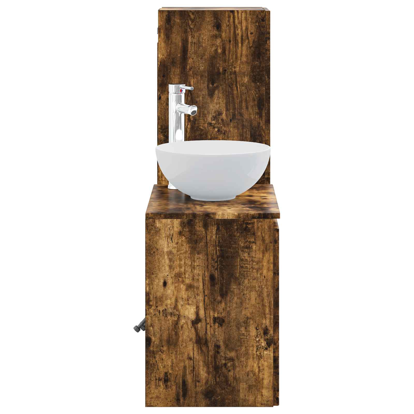 Ensemble de mobilier de salle de bain 2 pc Chêne fumé
