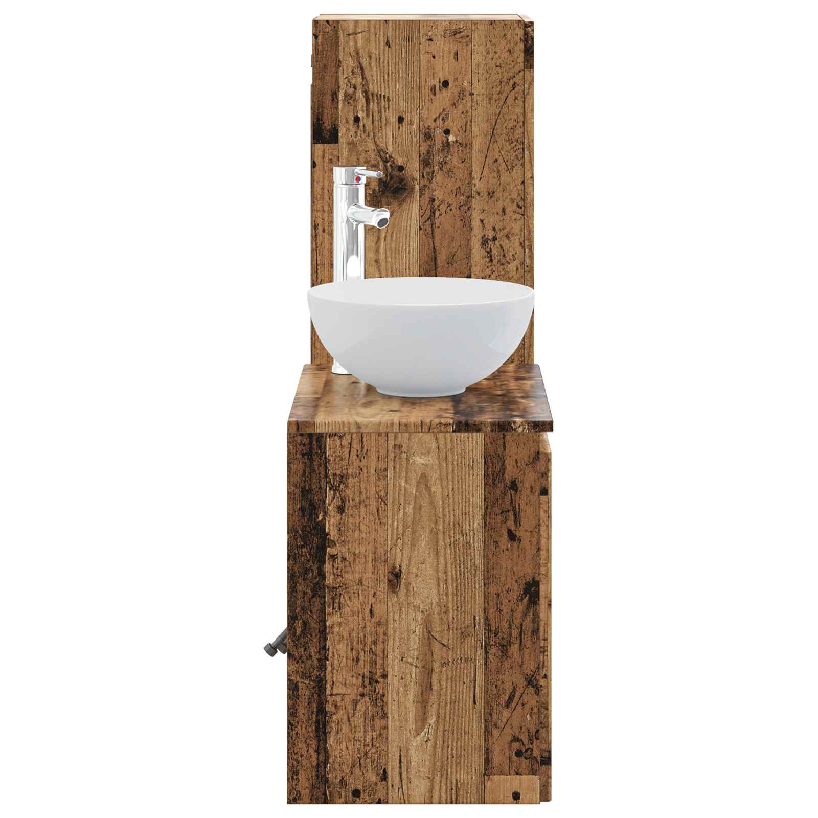 Ensemble de mobilier de salle de bain 2 pc Bois ancien