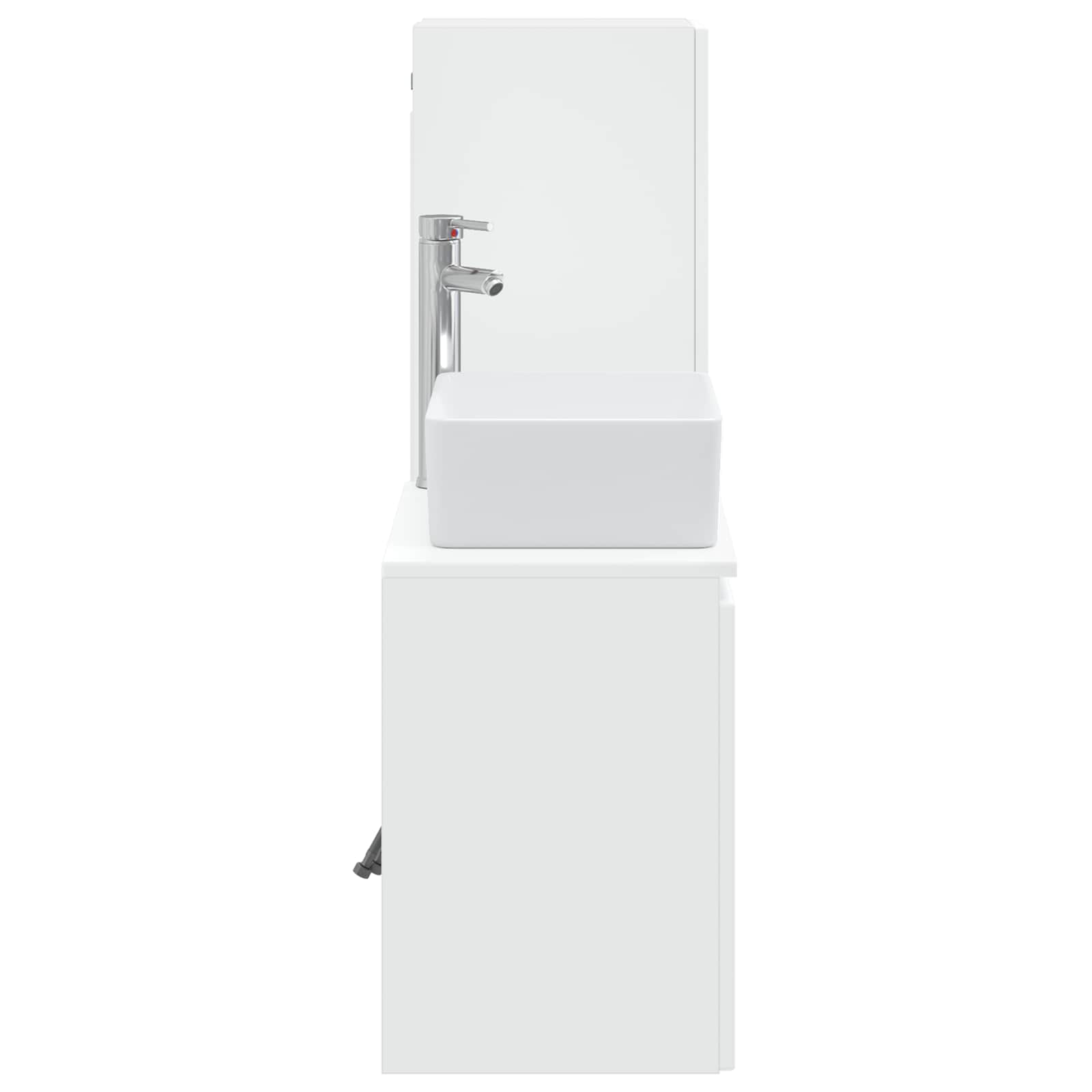 Ensemble de mobilier de salle de bain 2 pc Blanc