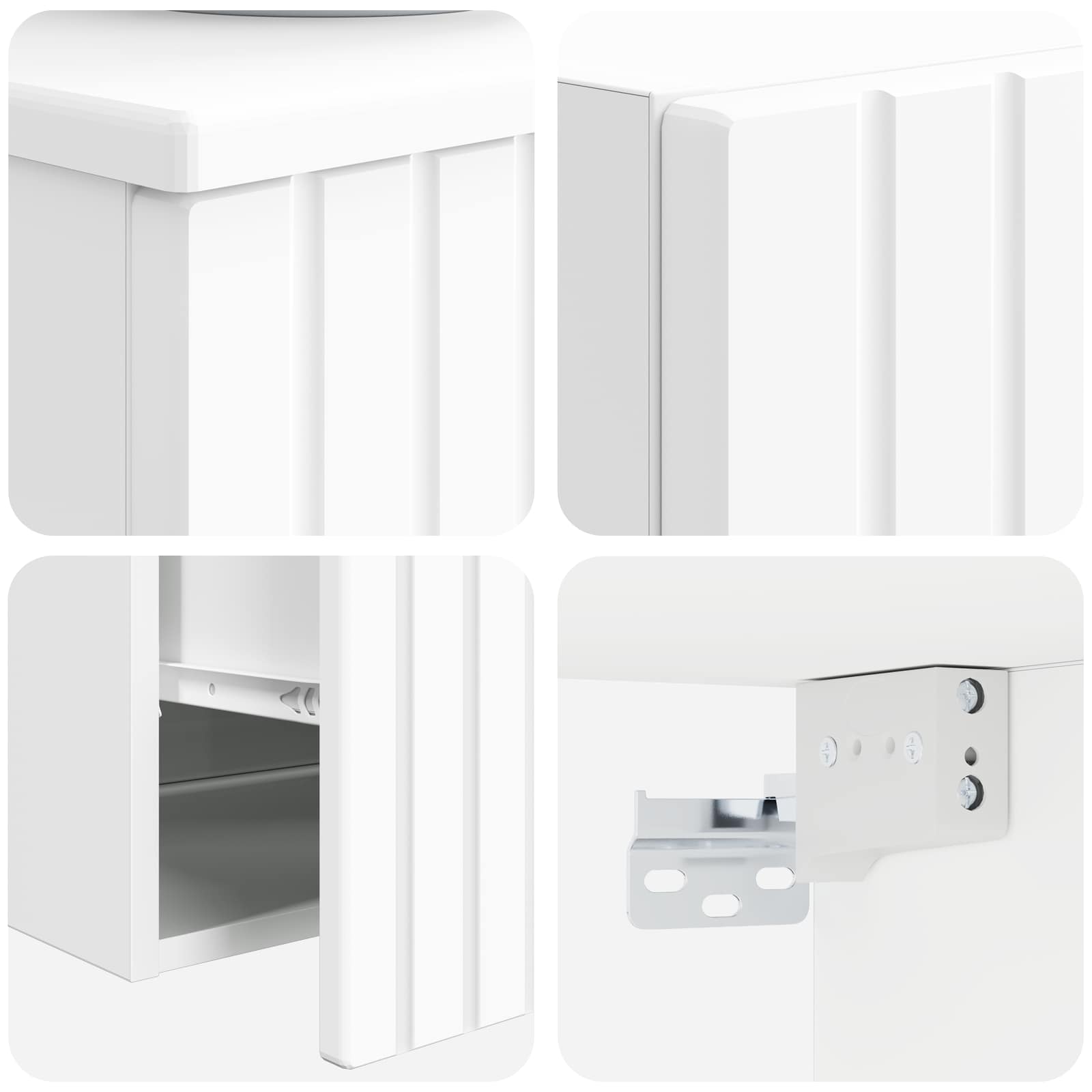 Ensemble de mobilier de salle de bain 2 pc Blanc