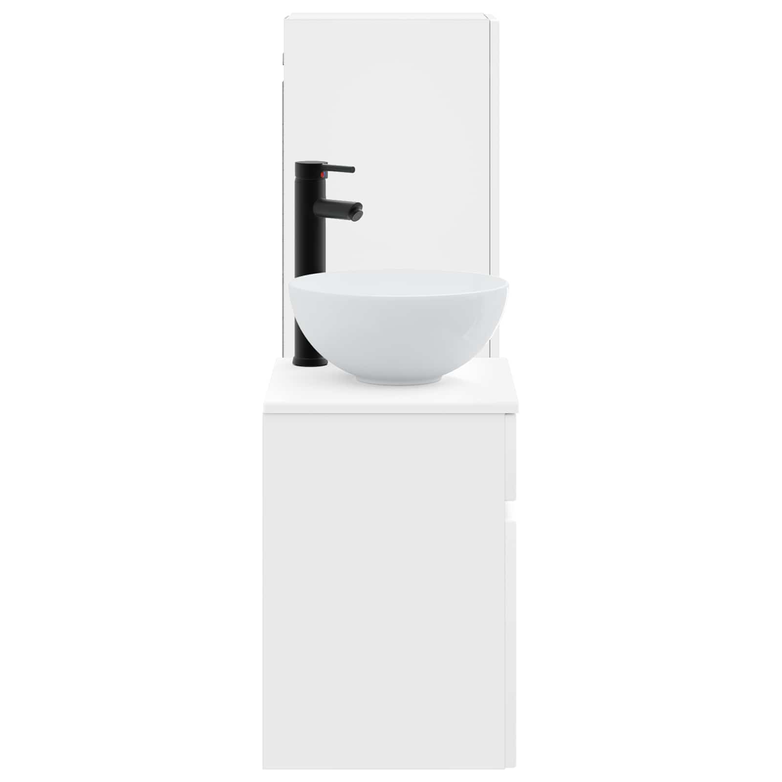 Ensemble de mobilier de salle de bain 2 pc Blanc