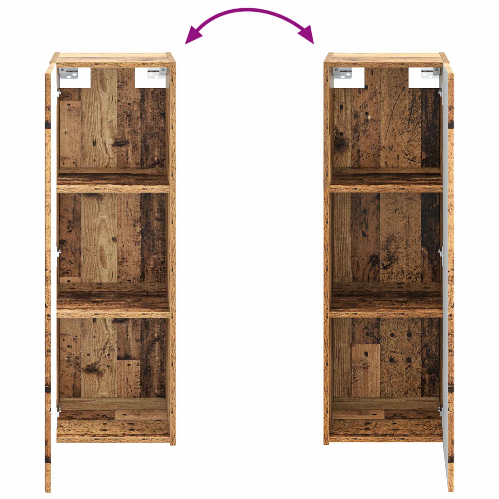 Ensemble de mobilier de salle de bain 2 pc Bois ancien