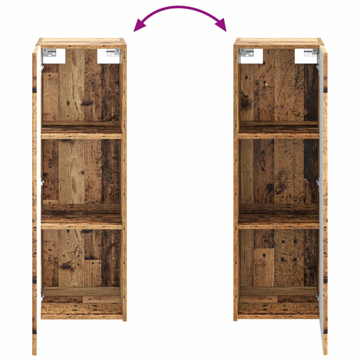 Ensemble de mobilier de salle de bain 2 pc Bois ancien
