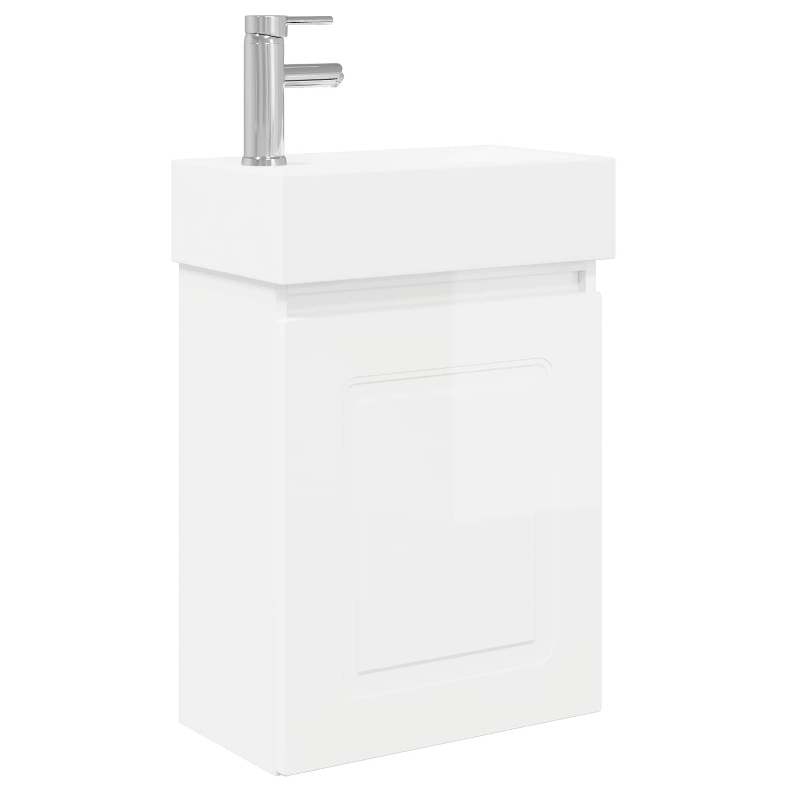 Meuble de salle de bain avec robinet Blanc brillant - XIOS