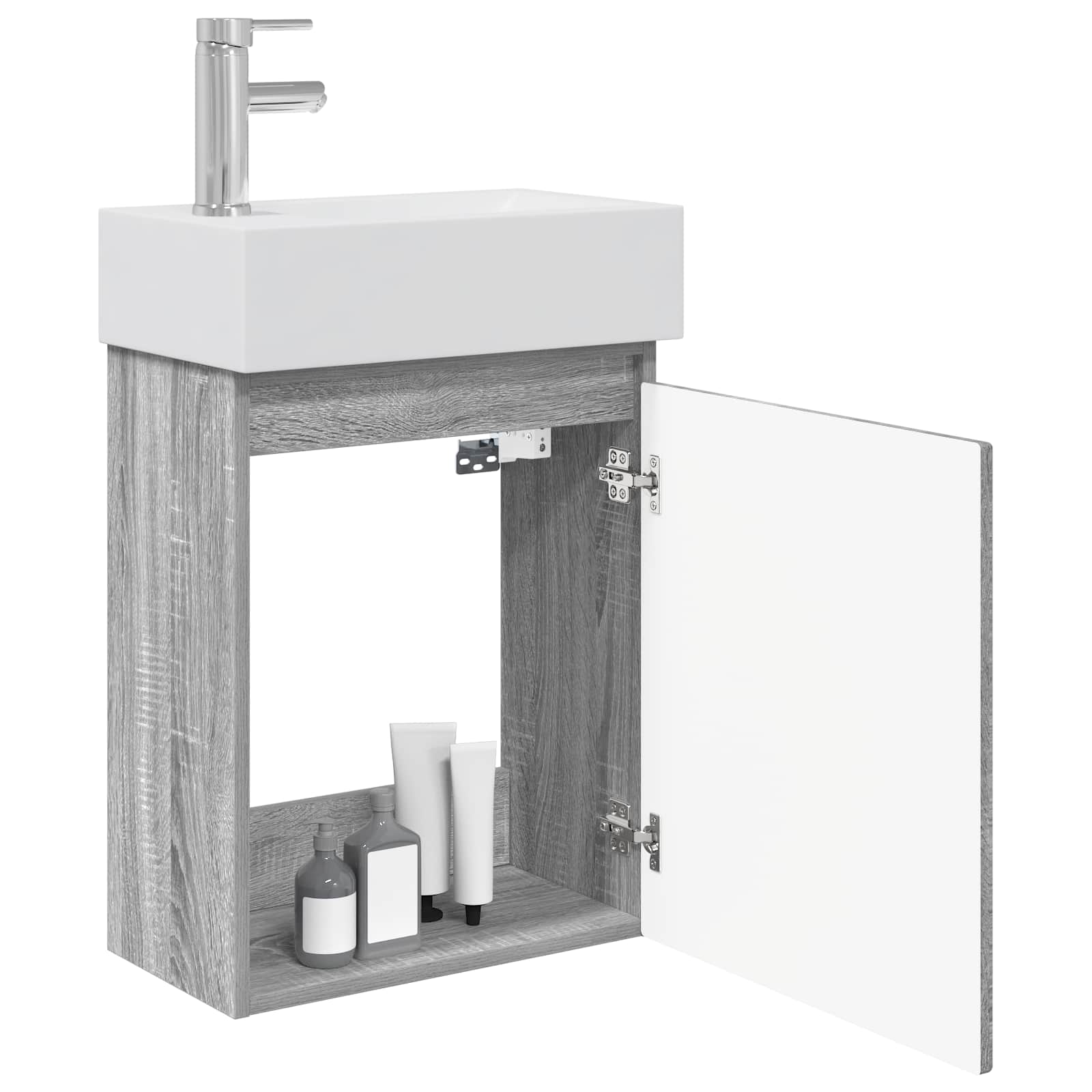 Meuble de salle de bain avec robinet Sonoma gris - XIOS