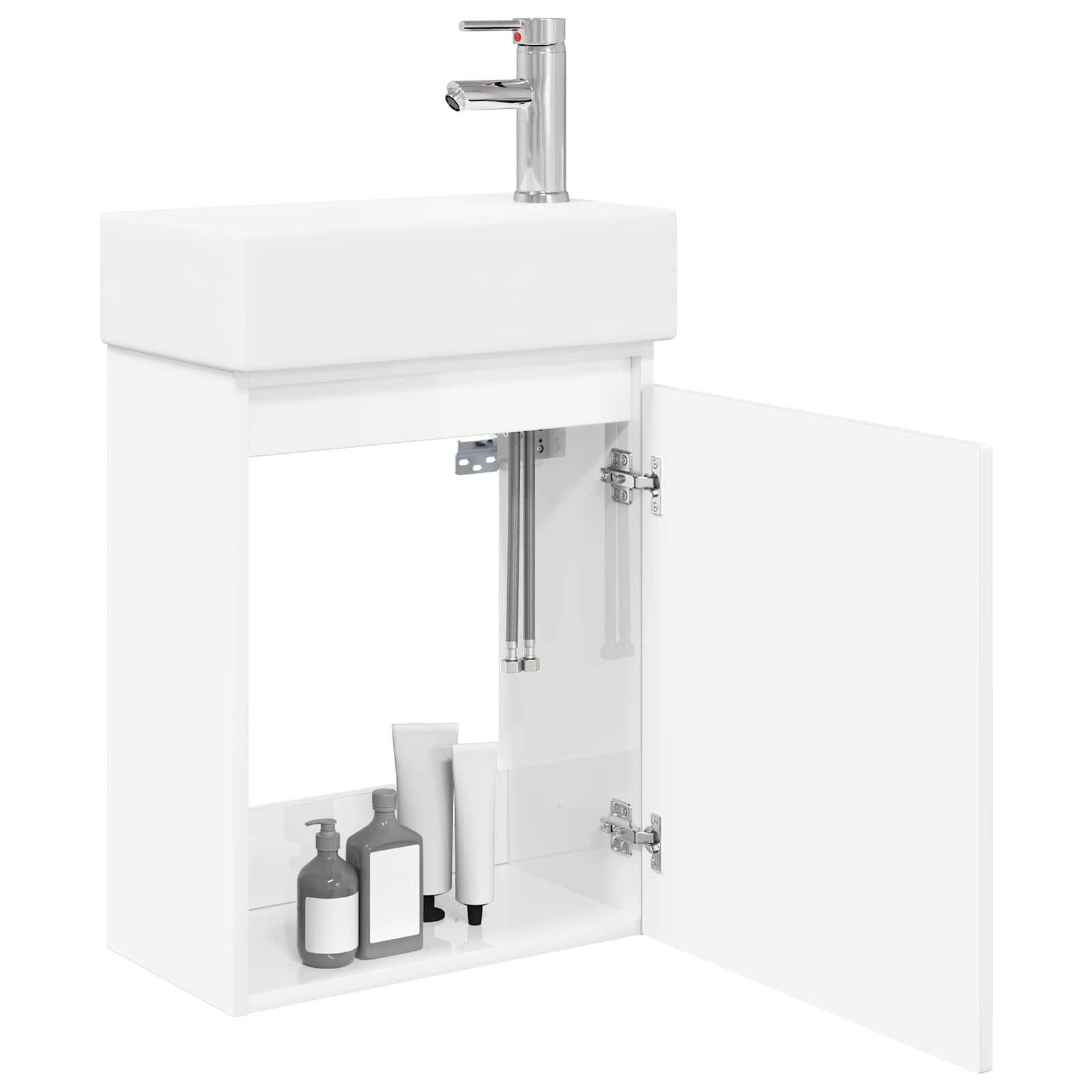 Meuble de salle de bain avec robinet Blanc brillant - XIOS