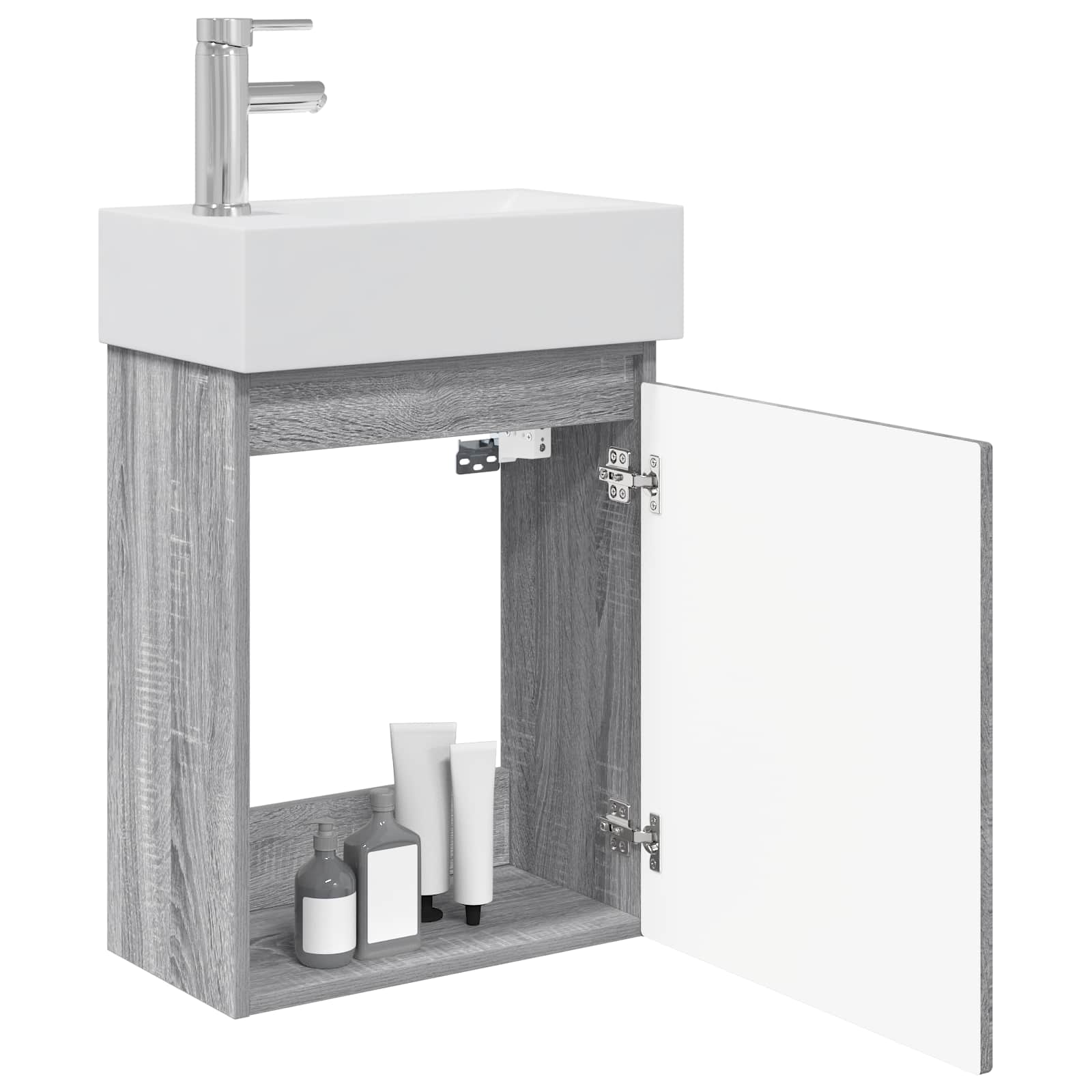 Meuble de salle de bain avec robinet Sonoma gris - XIOS