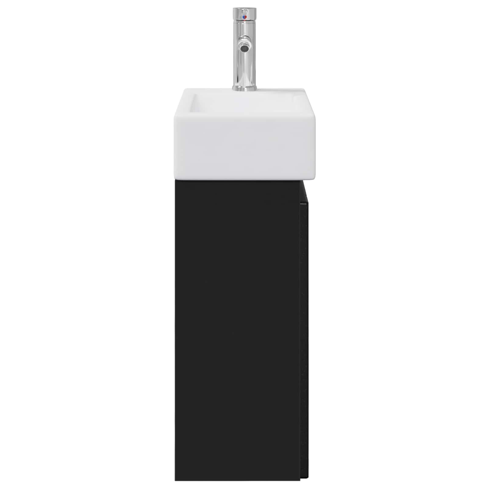 Meuble de salle de bain avec robinet Noir 45,5 x 25,5 x 84 cm - XIOS