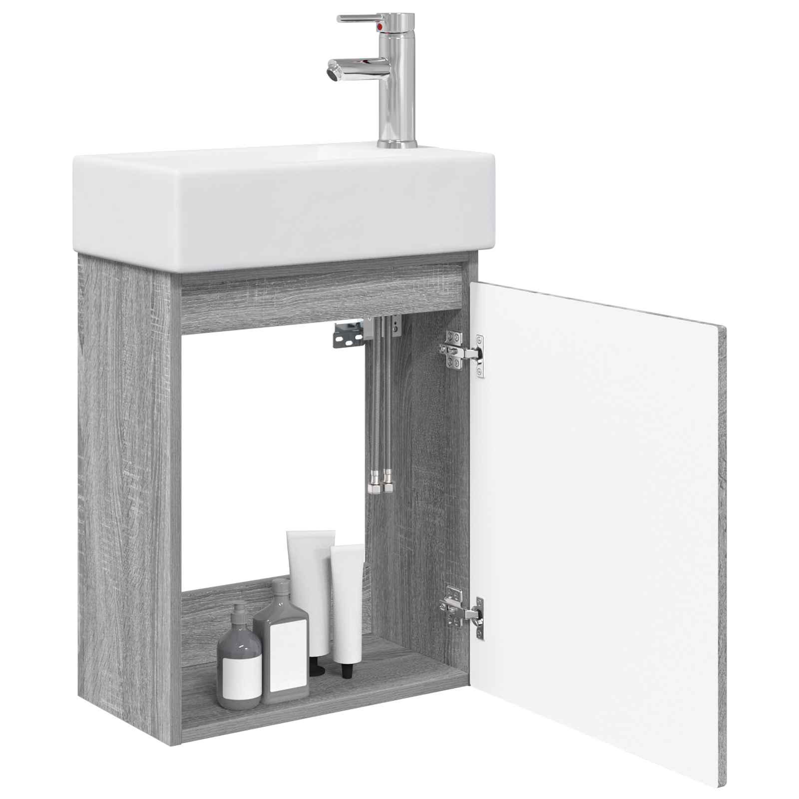 Meuble de salle de bain avec robinet Sonoma gris - XIOS