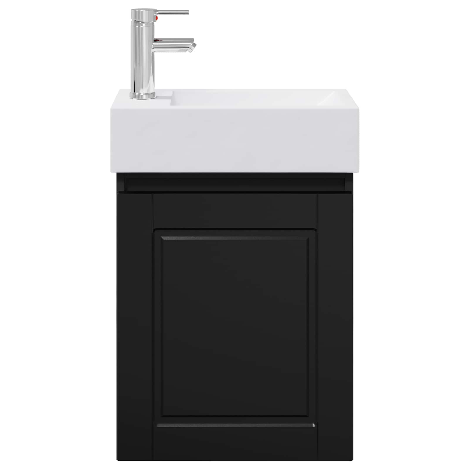 Meuble de salle de bain avec robinet Noir 45,5 x 22,5 x 84 cm - XIOS