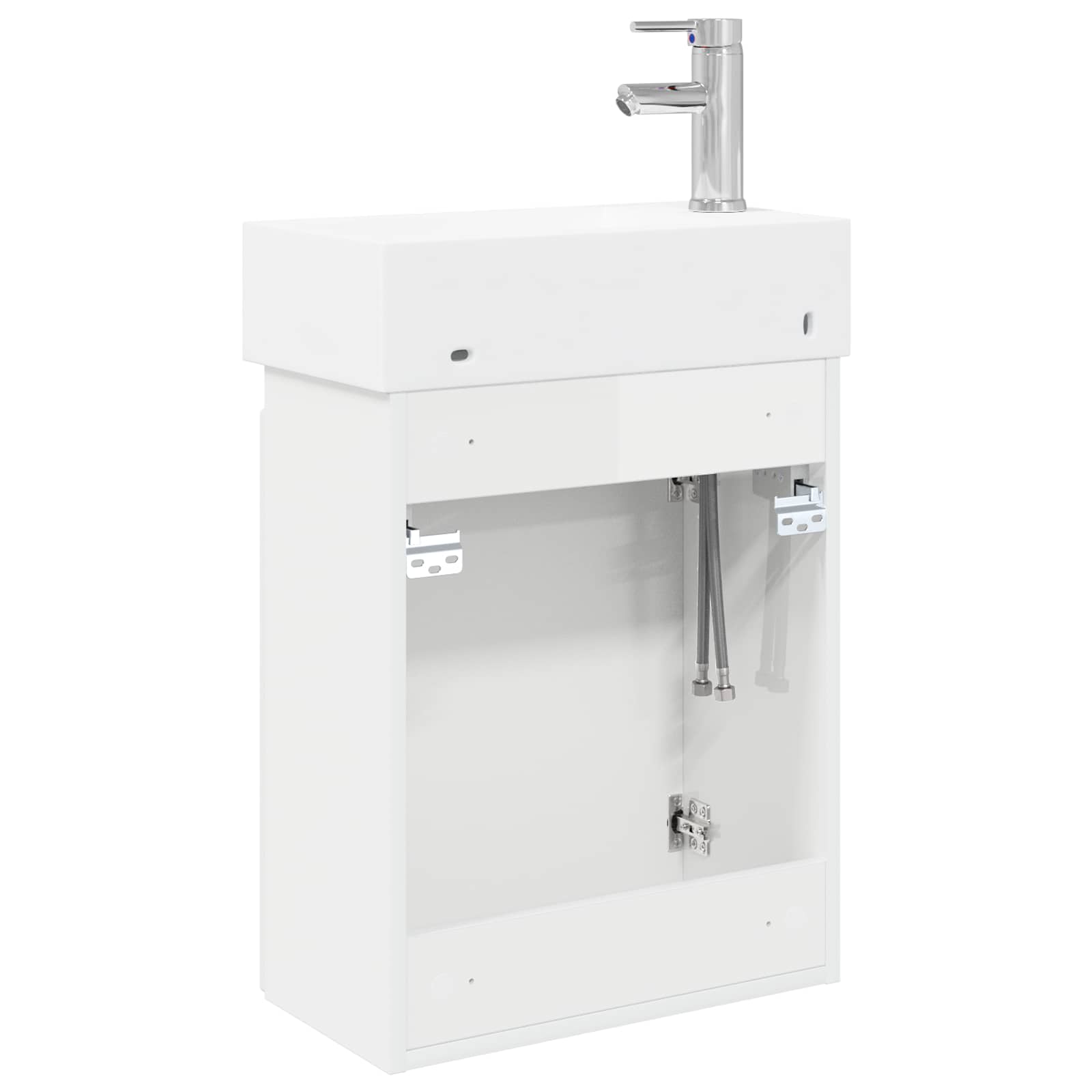 Meuble de salle de bain avec robinet Blanc brillant - XIOS
