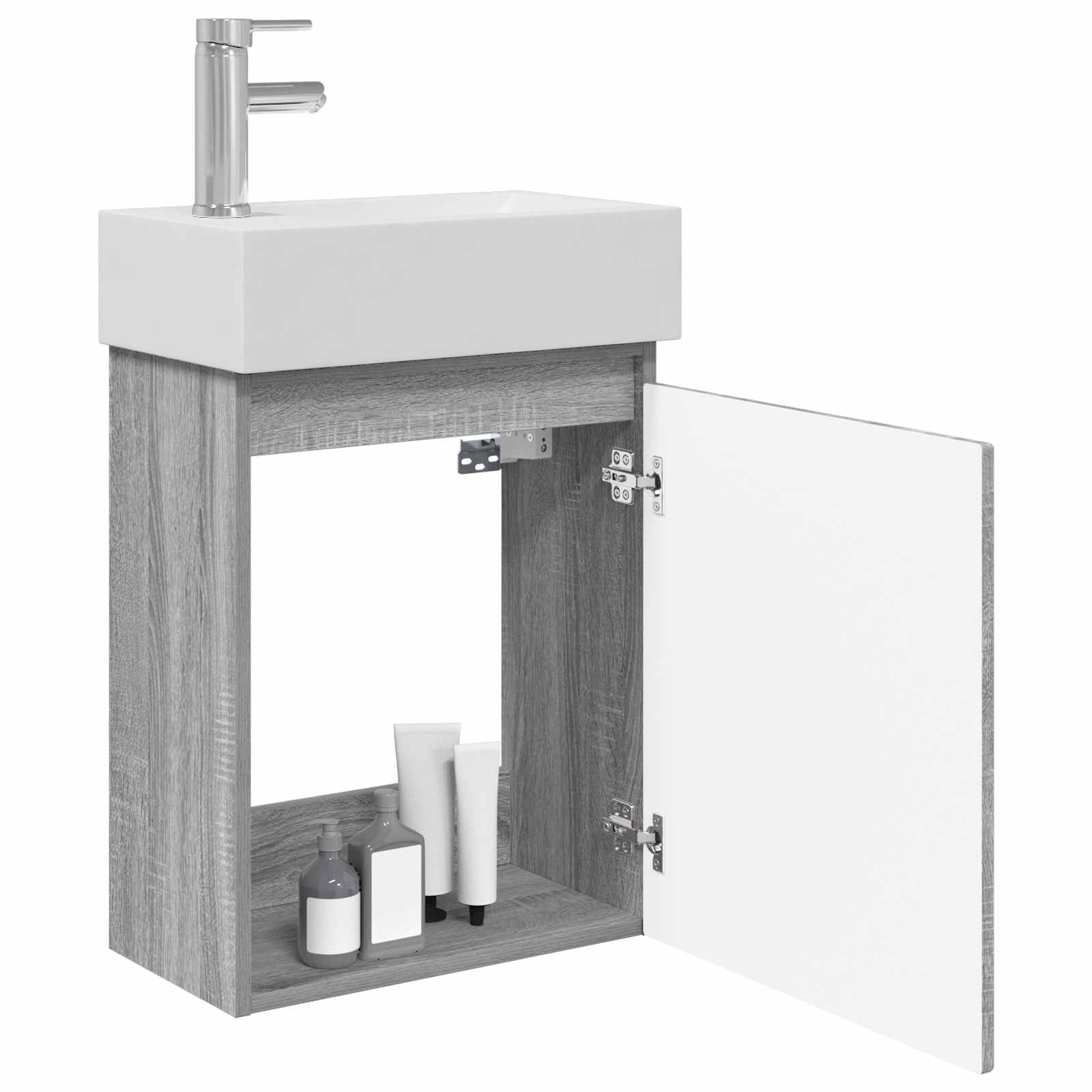 Meuble de salle de bain avec robinet Sonoma gris - XIOS