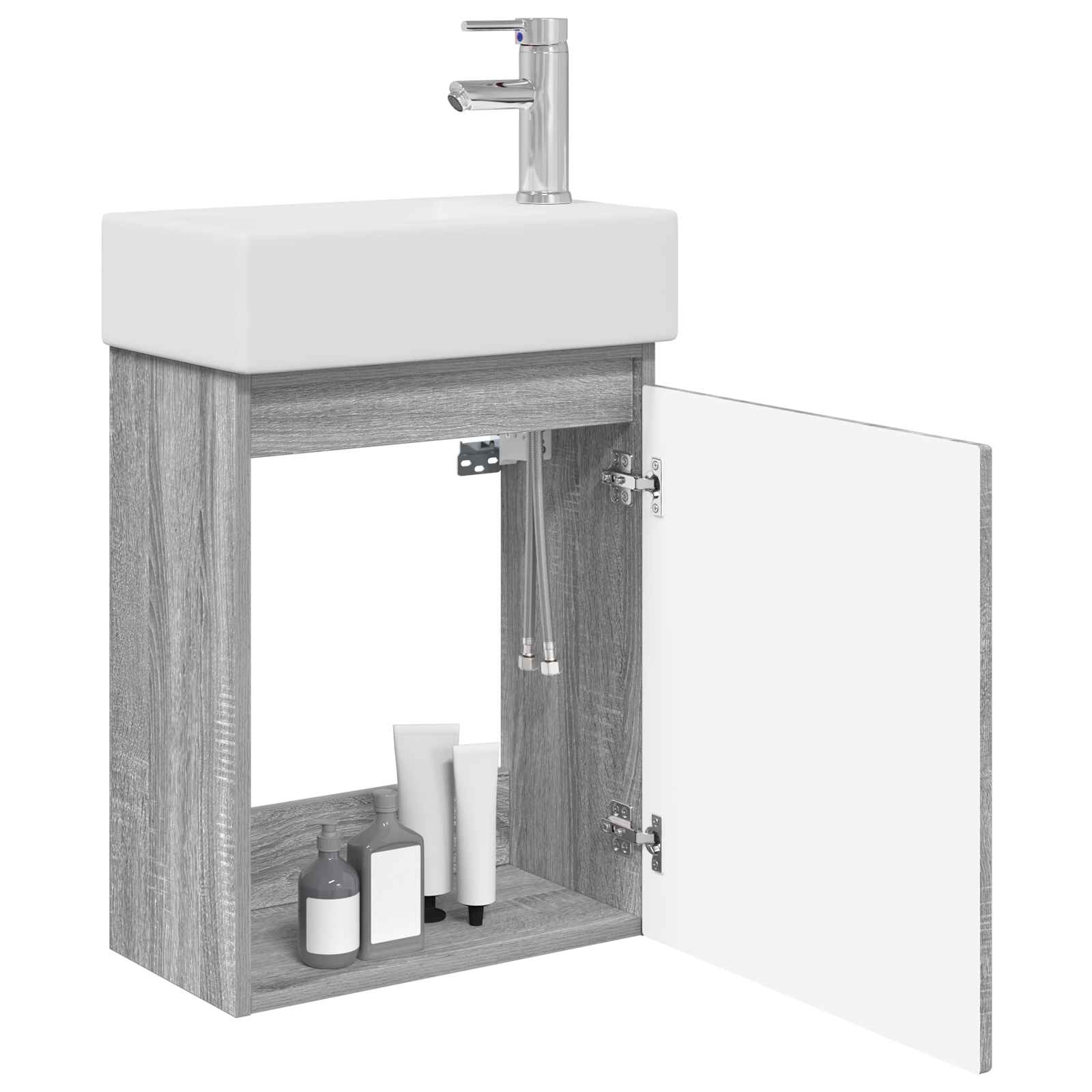 Meuble de salle de bain avec robinet Sonoma gris - XIOS