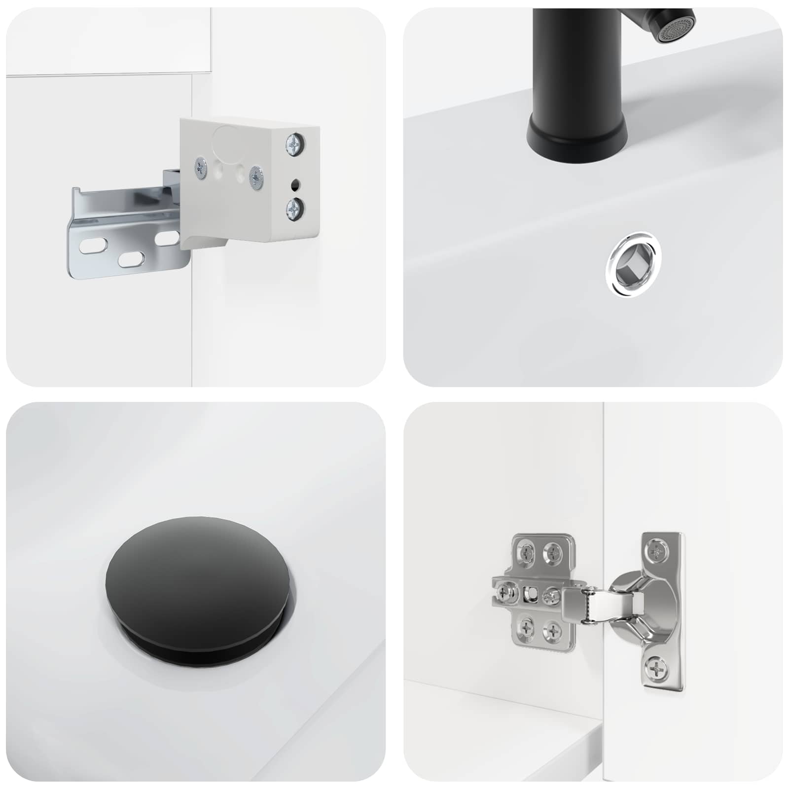 Meuble de salle de bain avec robinet Blanc 42 x 40 x 74,5 cm - XIOS